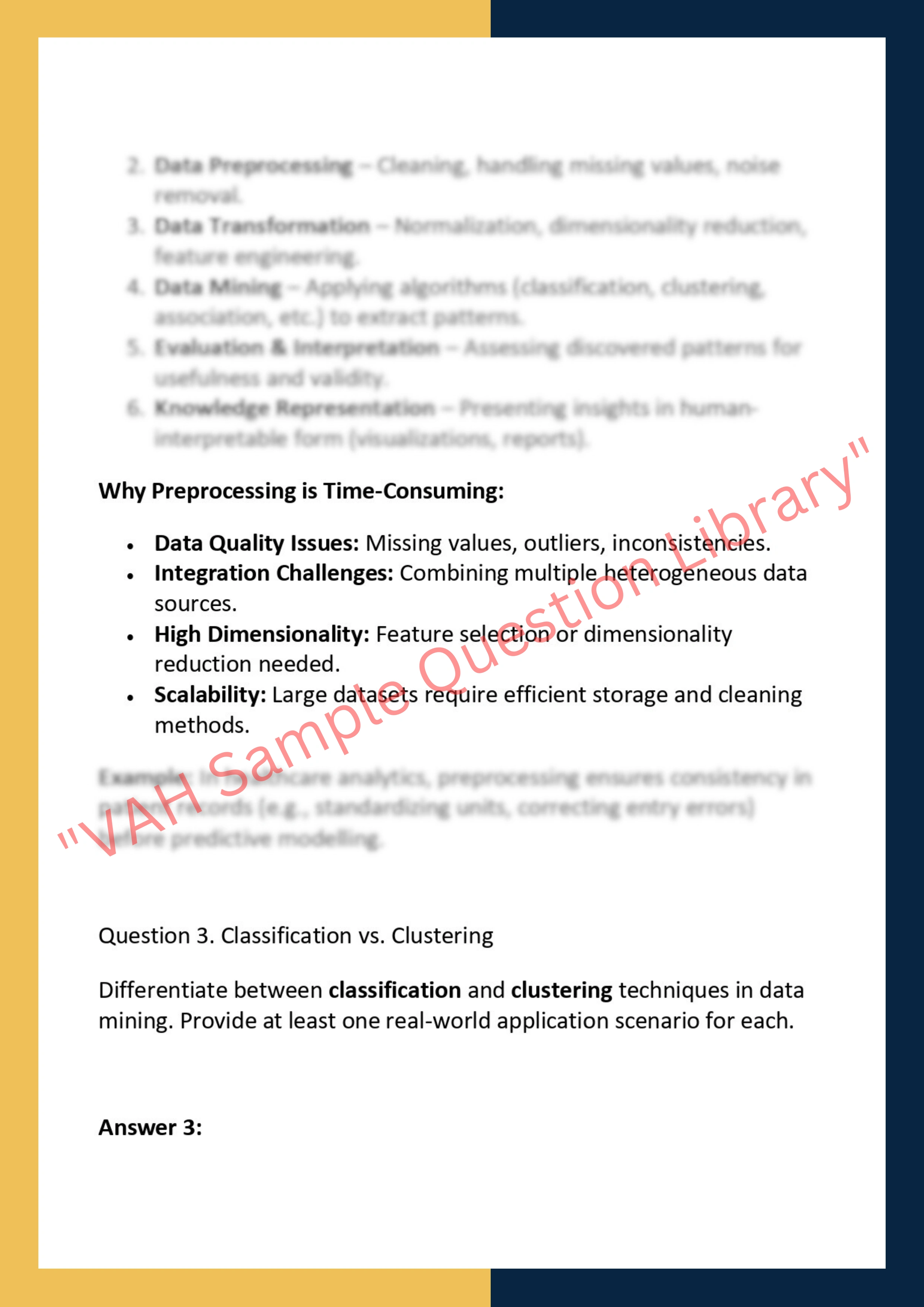 DSC8307 – Data Mining, Modeling and  Analytics 2