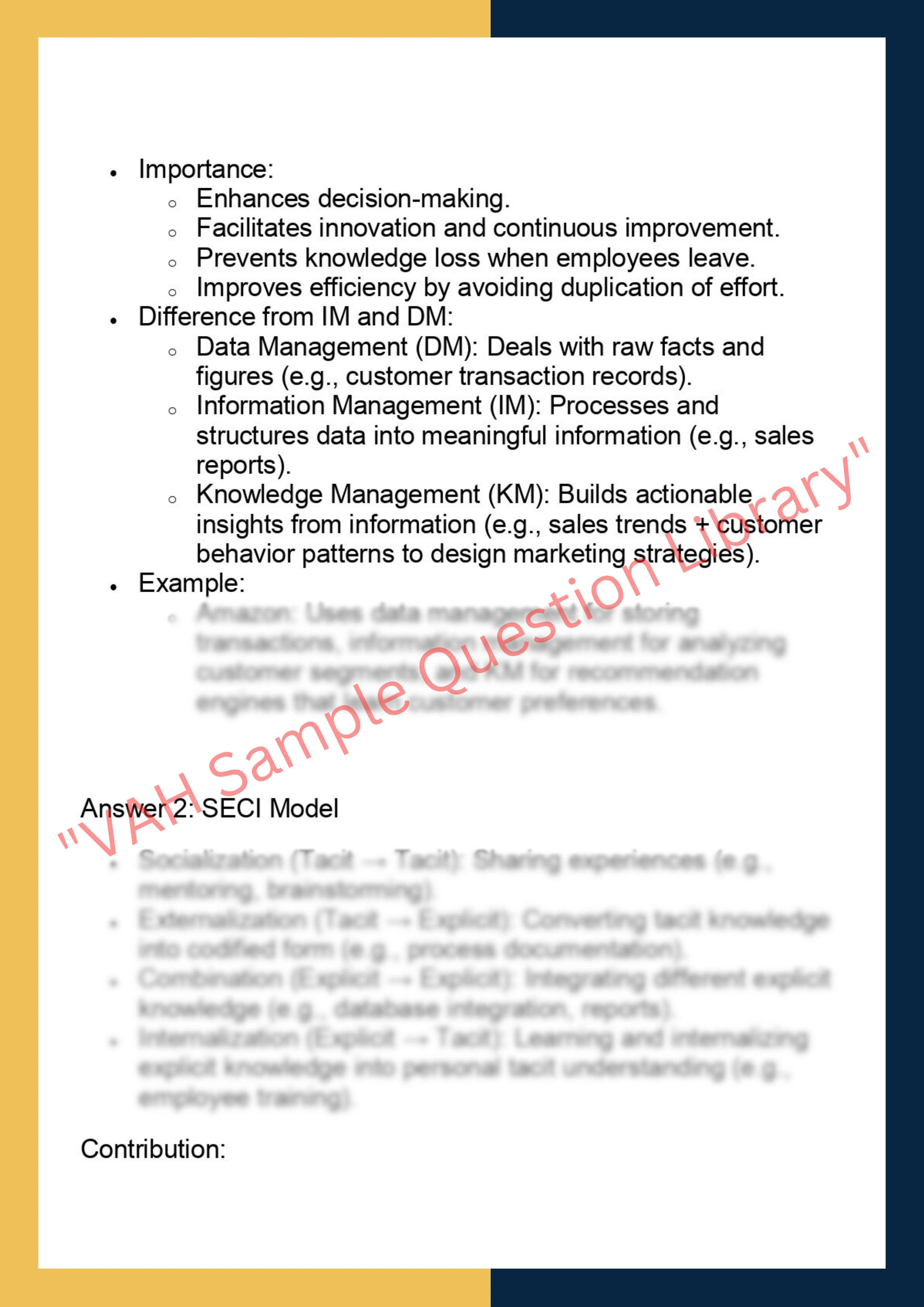 CSE6052– Knowledge Management and  Data Mining 2