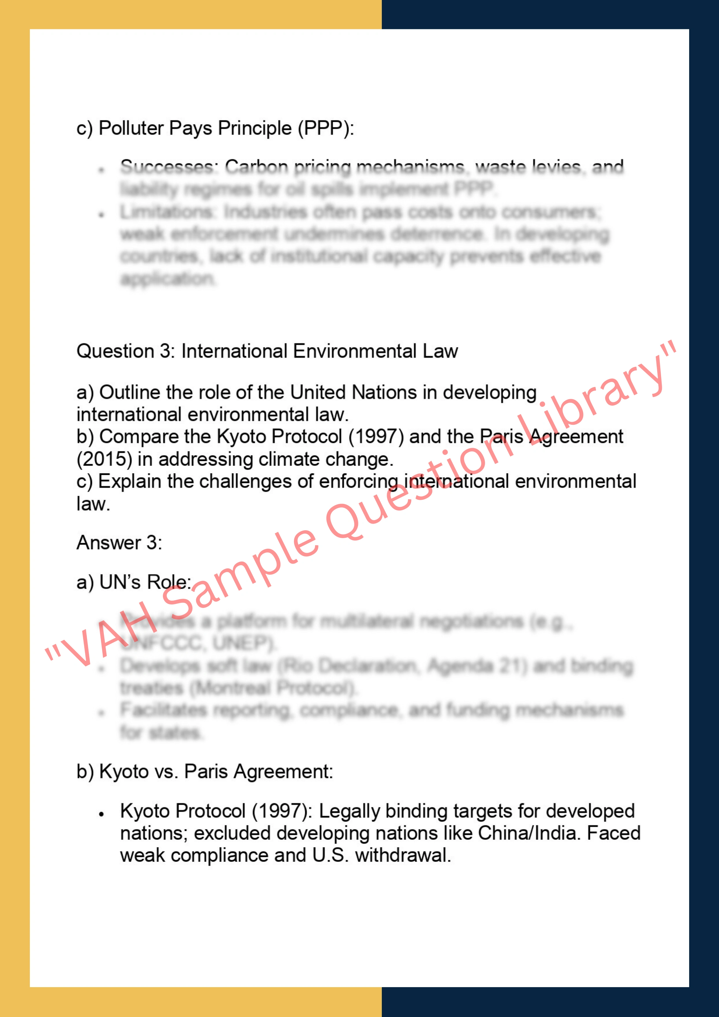 LAWS6044– Environmental Law and Policy 2