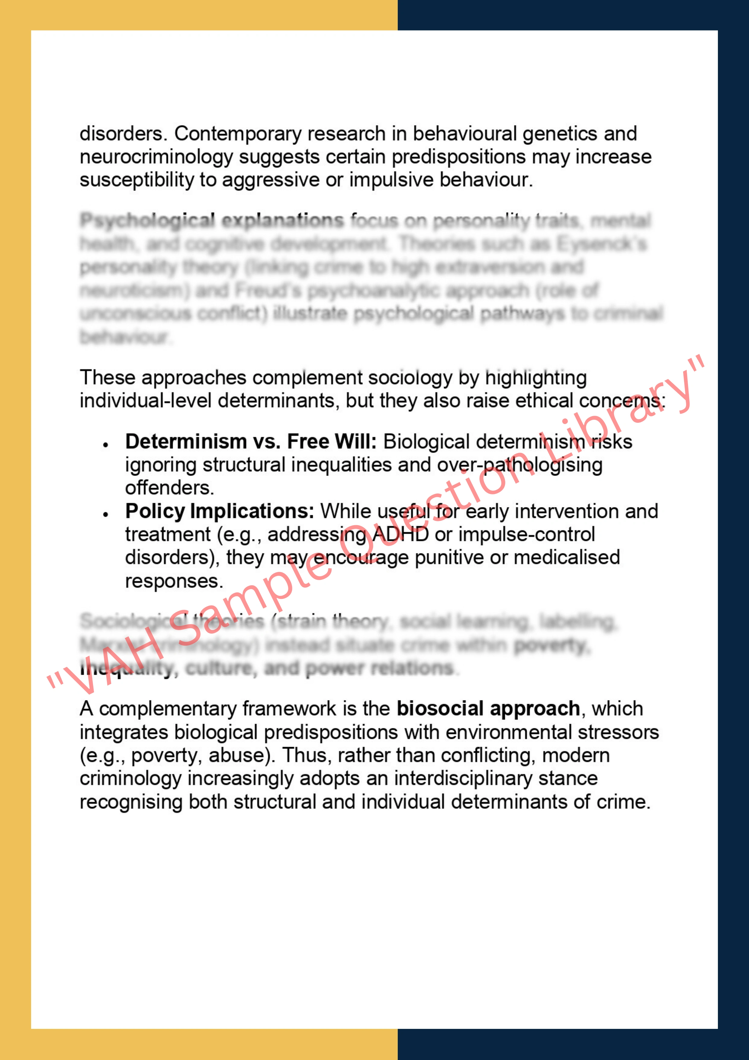 LAWS6048 –  Explaining Crime 2