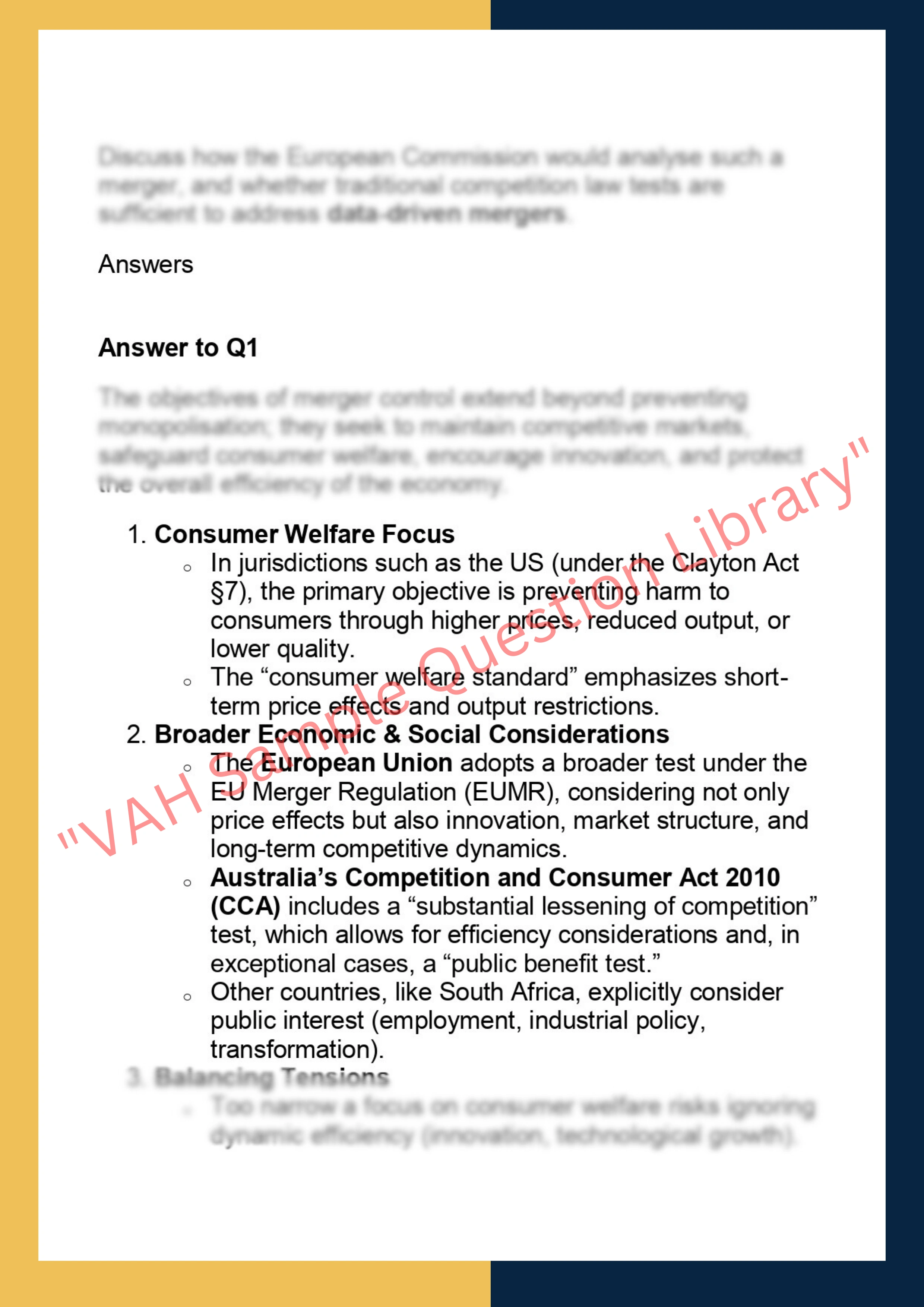 LAWS90072  – Mergers 2