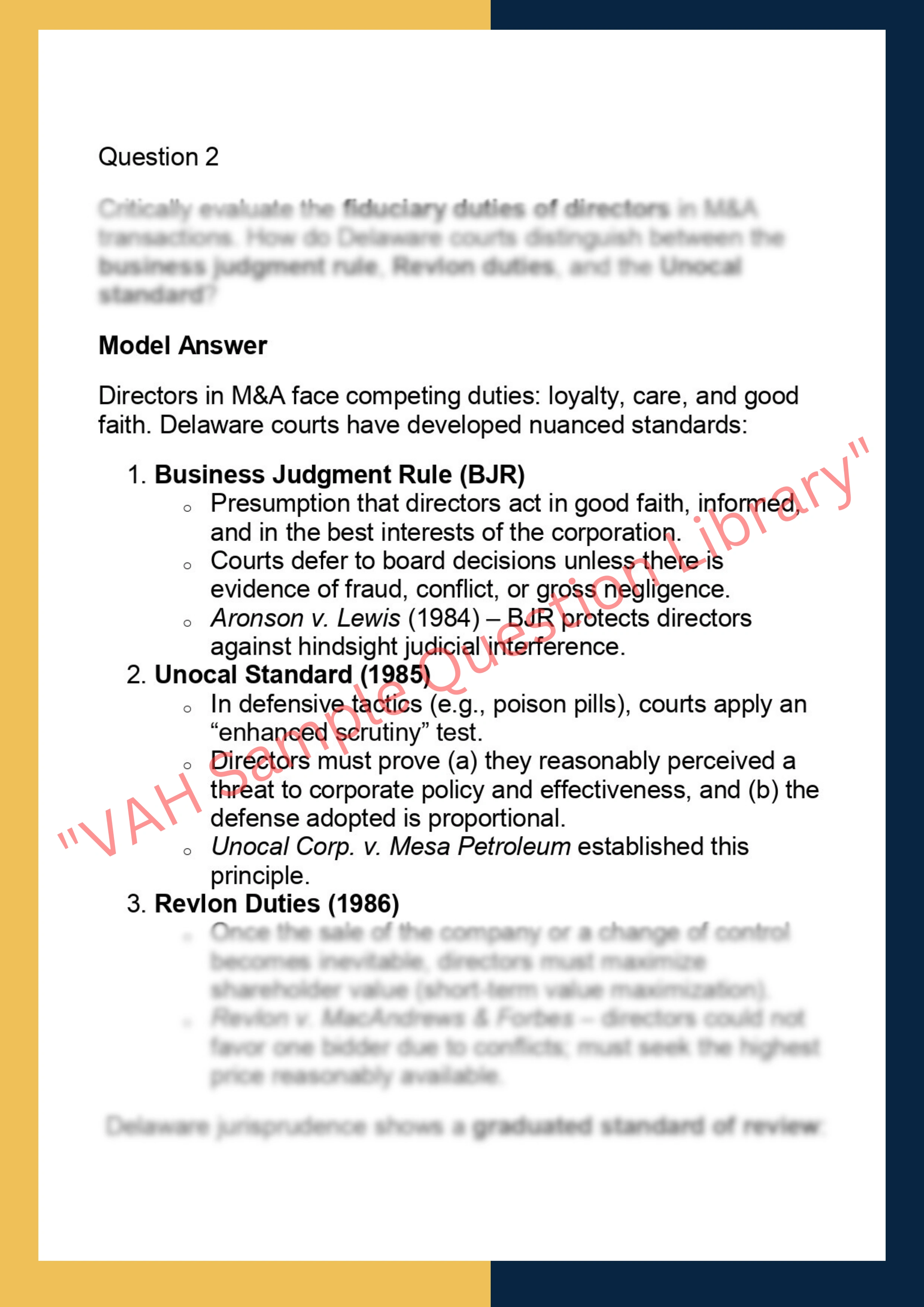 SOLM010 – Mergers and Acquisitions 2
