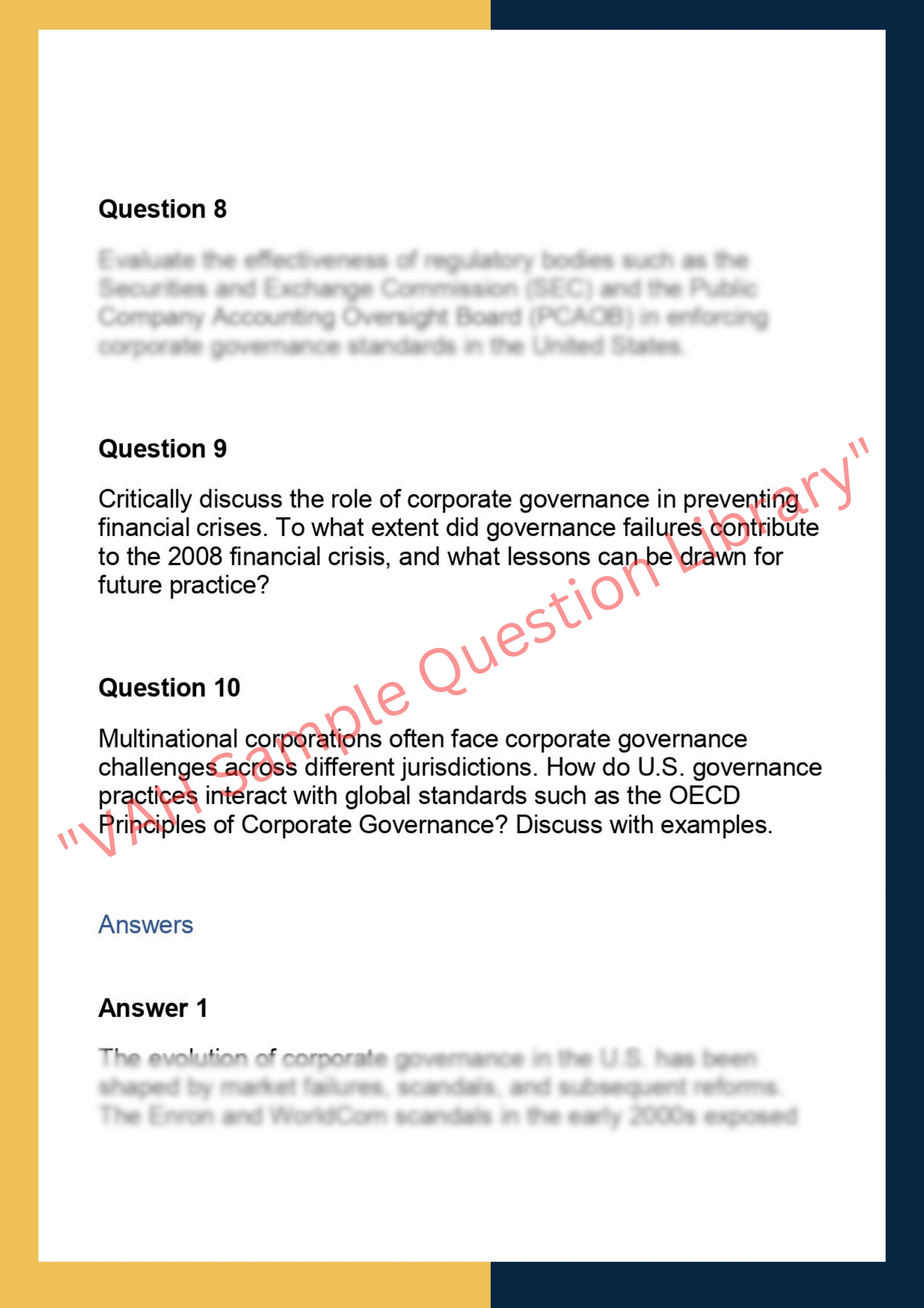 SOLM023 –  Corporate Governance: Operation and Practice 2