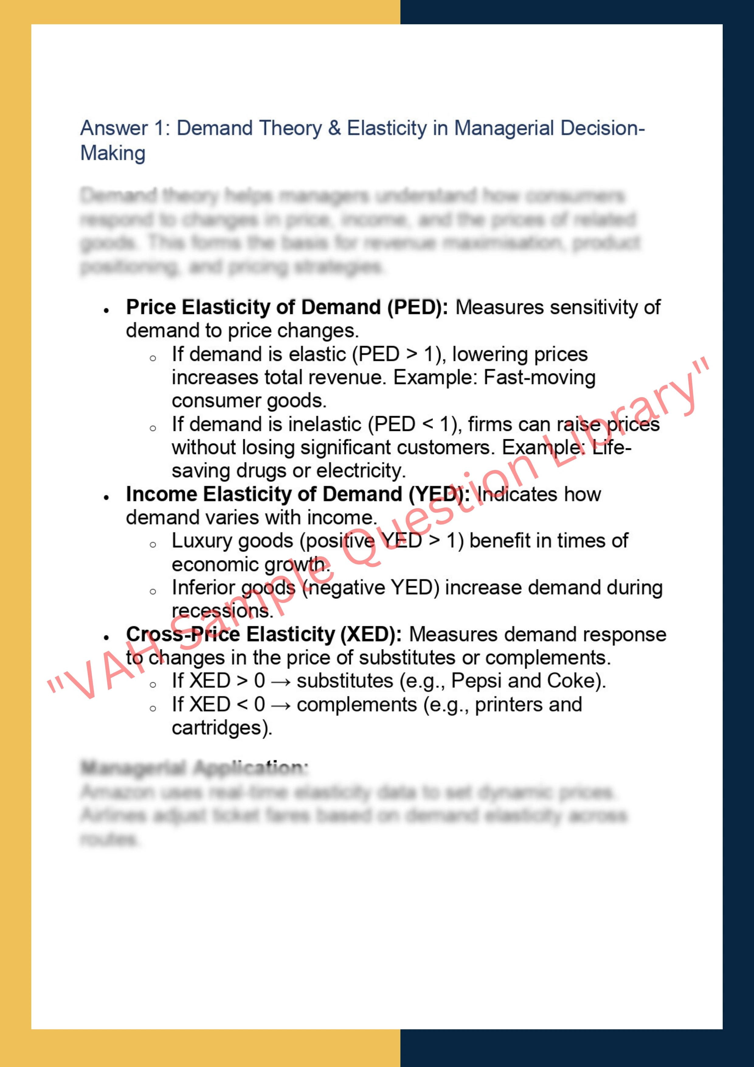 ECON7035  Managerial Economics 2