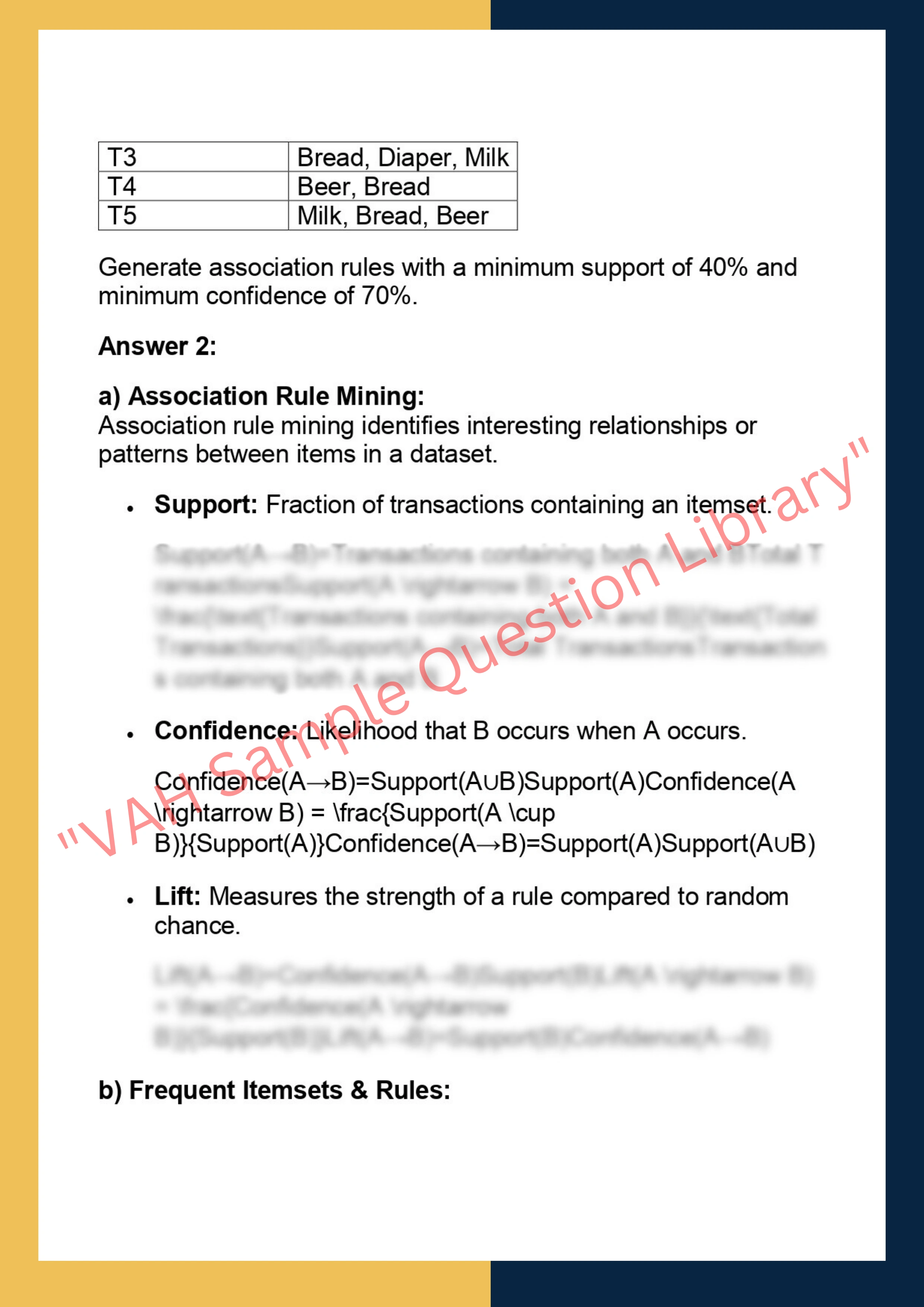 DATA7100 –  Data Mining & Analytics 2