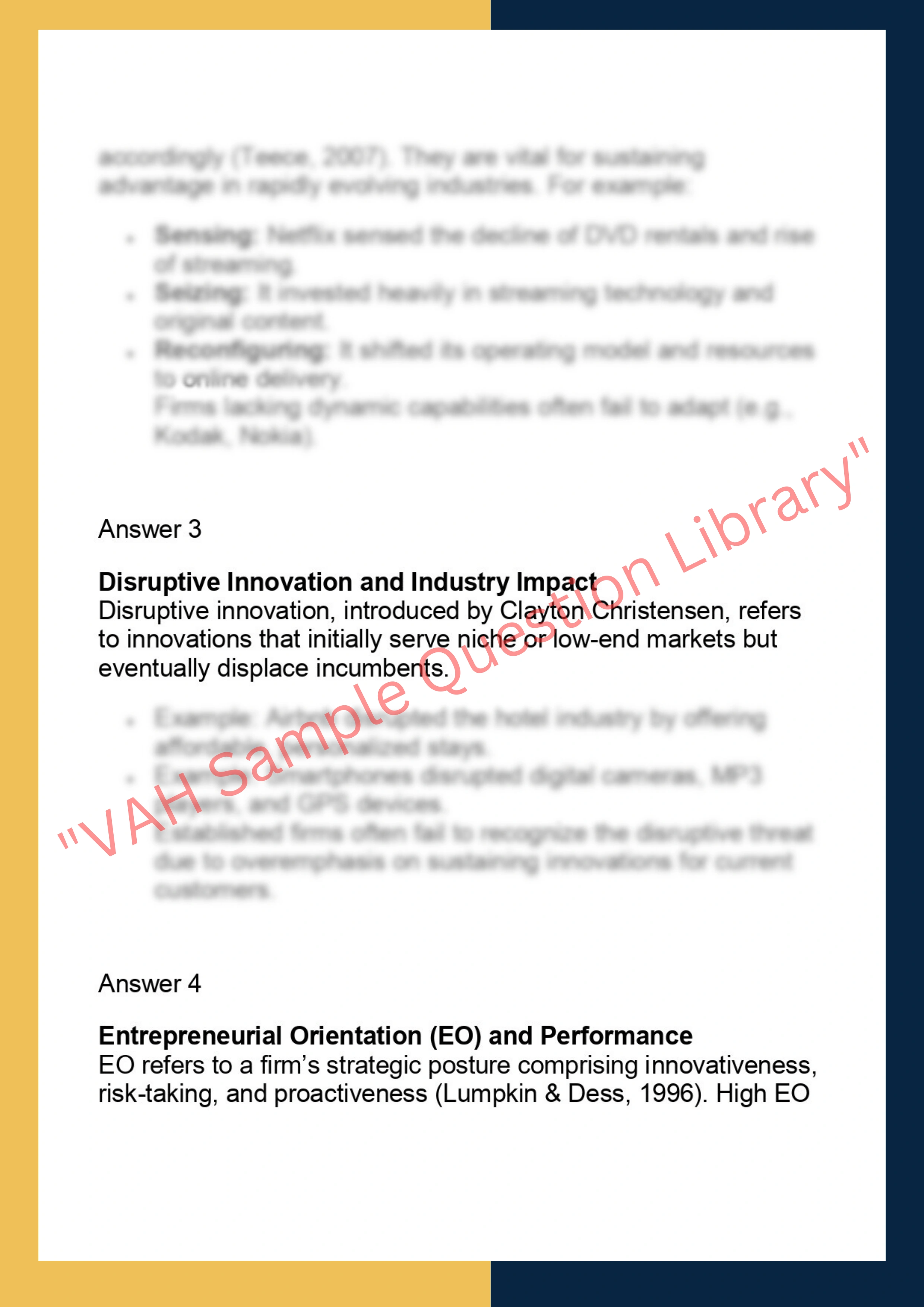 STRT7502 – Strategic Entrepreneurship &  Innovation 2