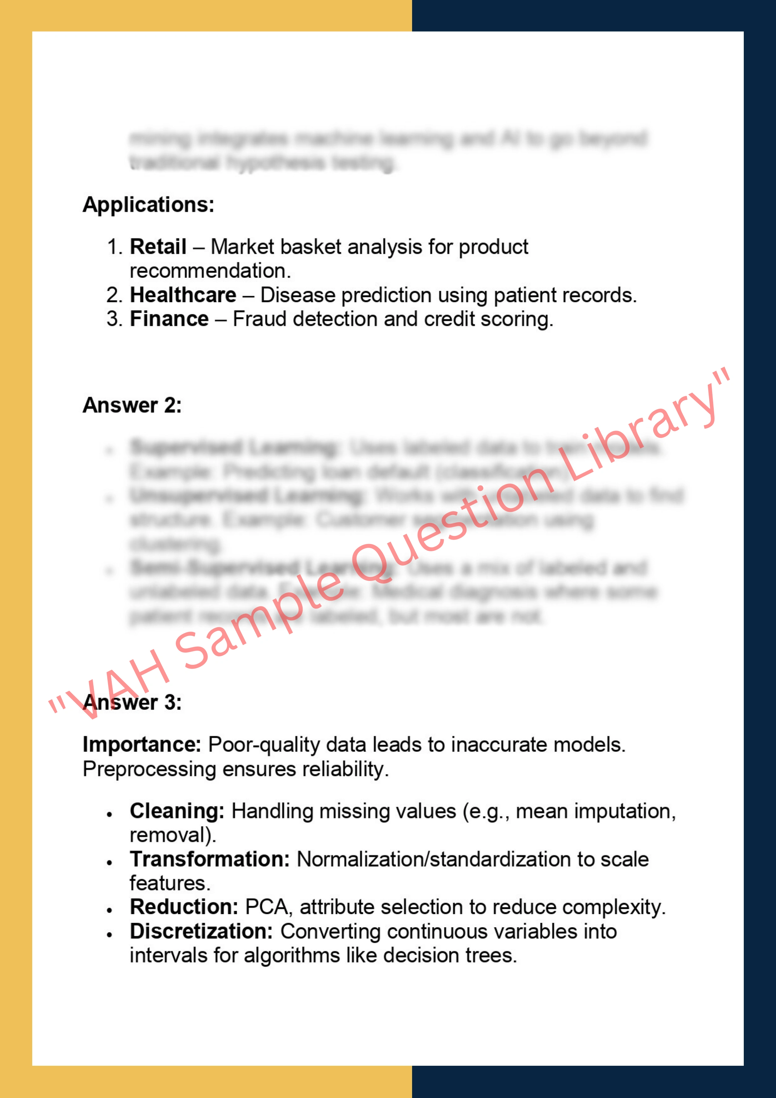 363D– Introduction to Data Mining 2