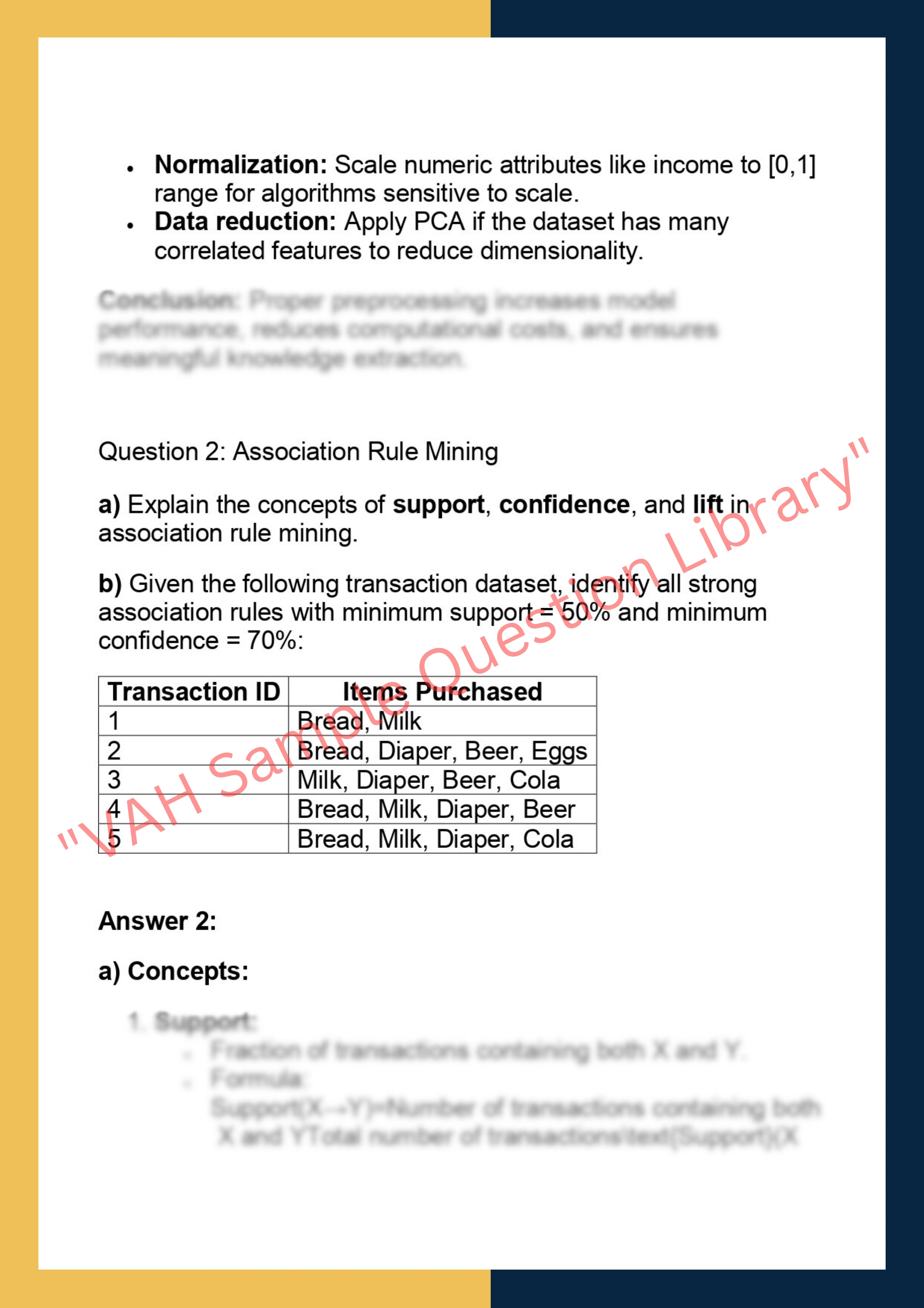 COMP 5318 – Data Mining and Knowledge  Discovery 2
