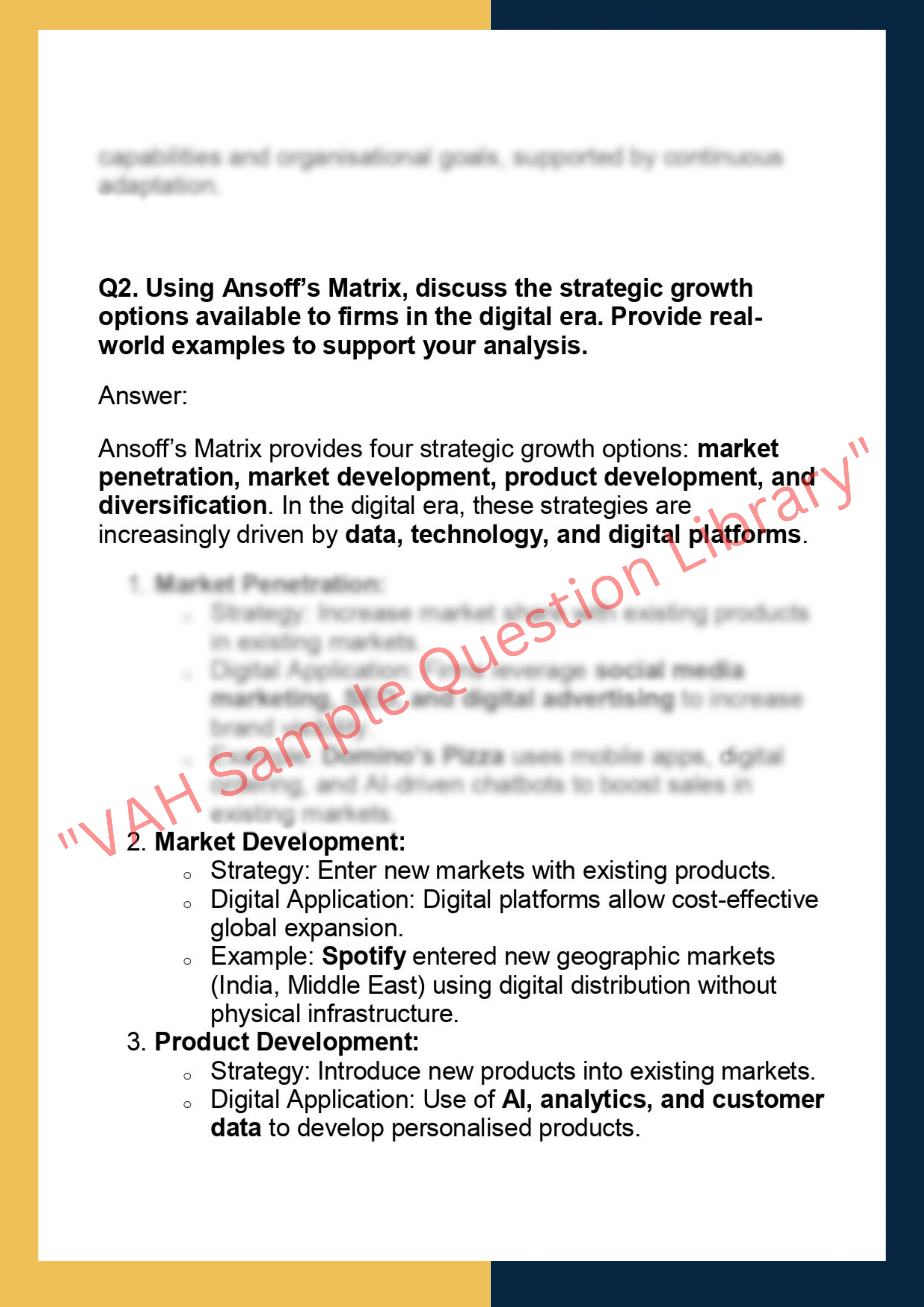 MKTG6003 -  Strategic Marketing 2