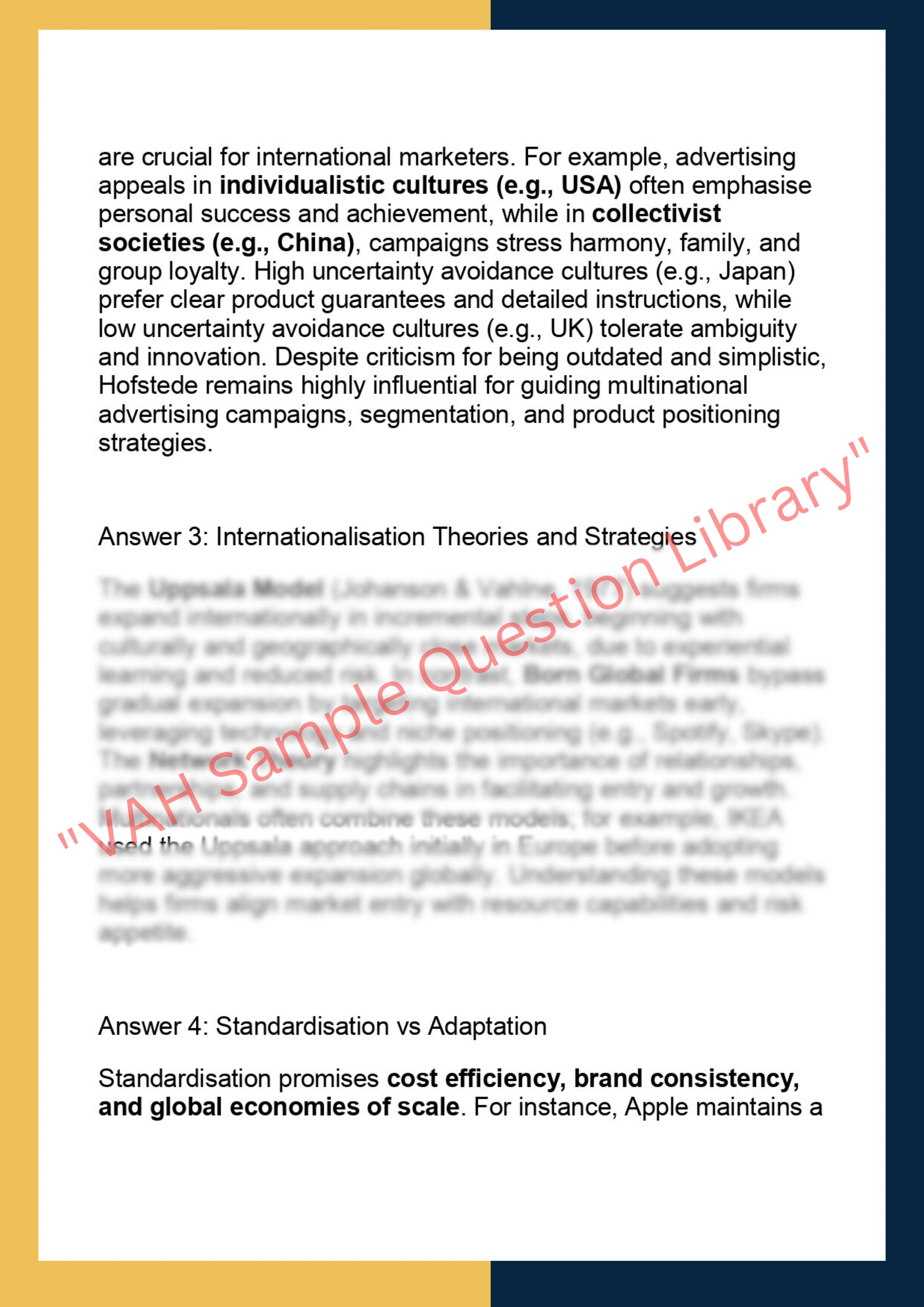 MKTG7012 International Marketing  Dissertation 2