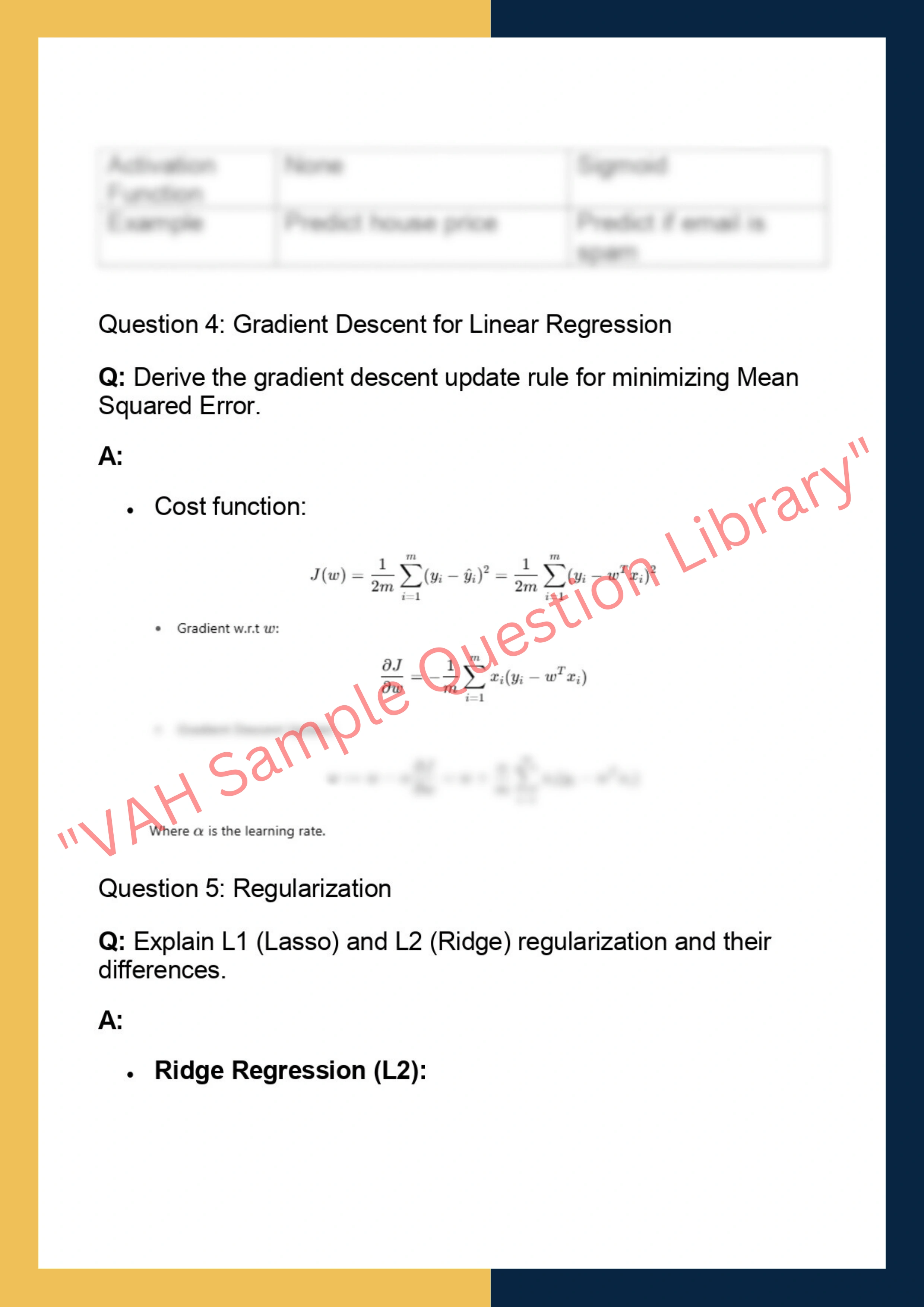 CSE 151A – Machine Learning: Classification  and Regression 2