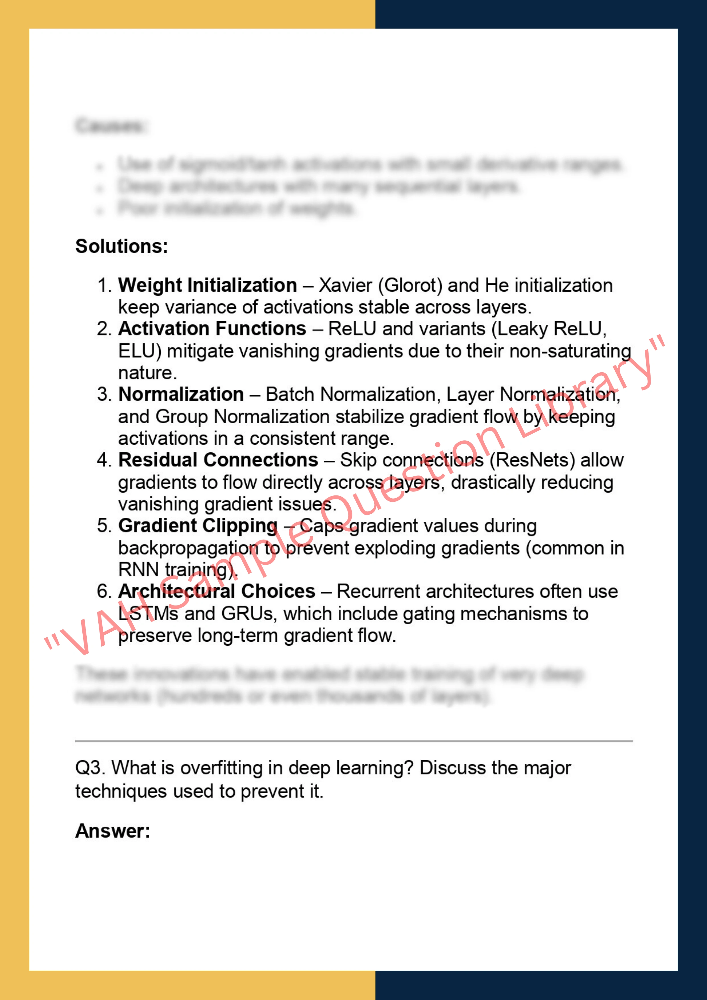 COMP5329 –  Deep Learning 2