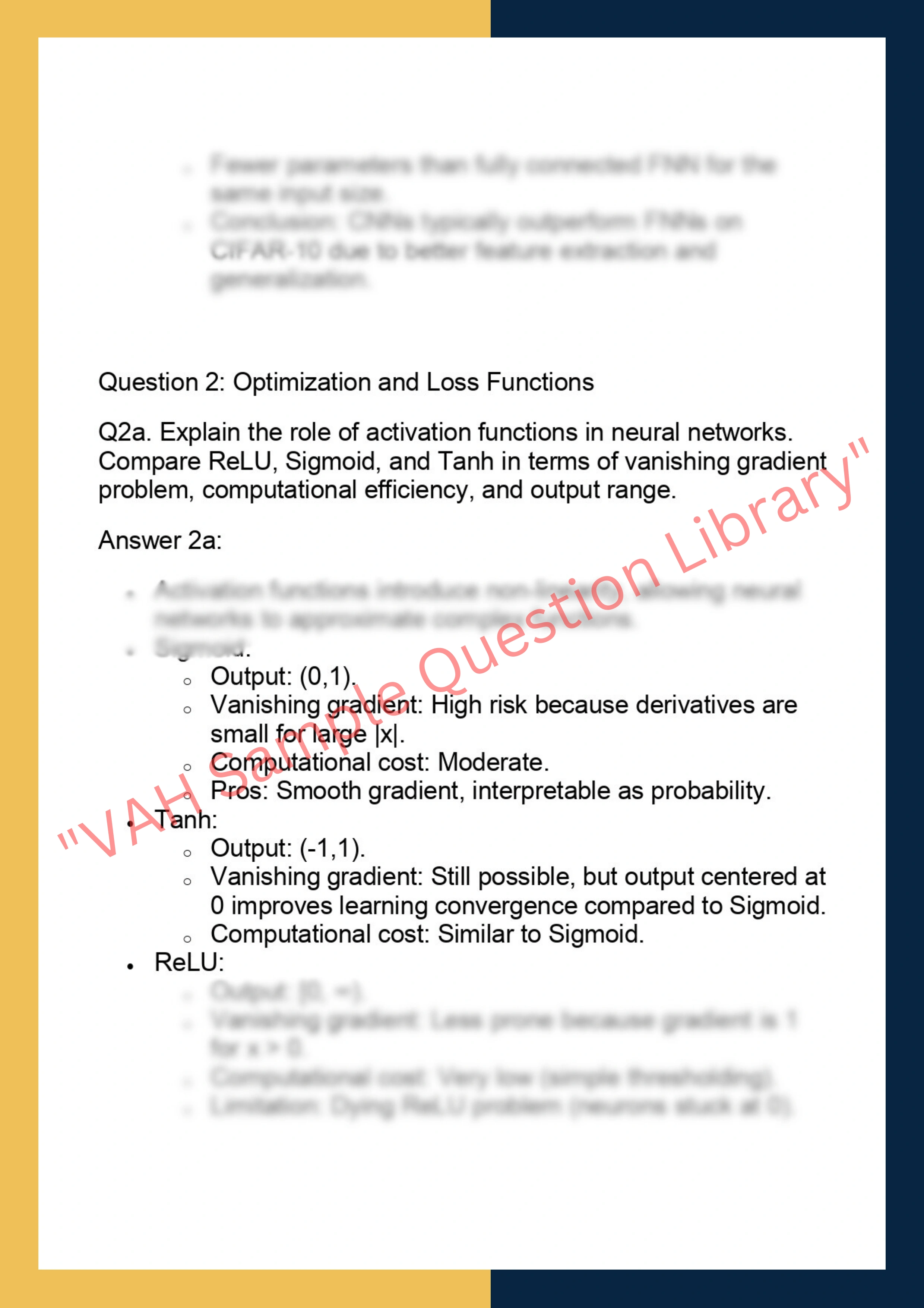 COMP9444 – Neural Networks and Deep  Learning 2