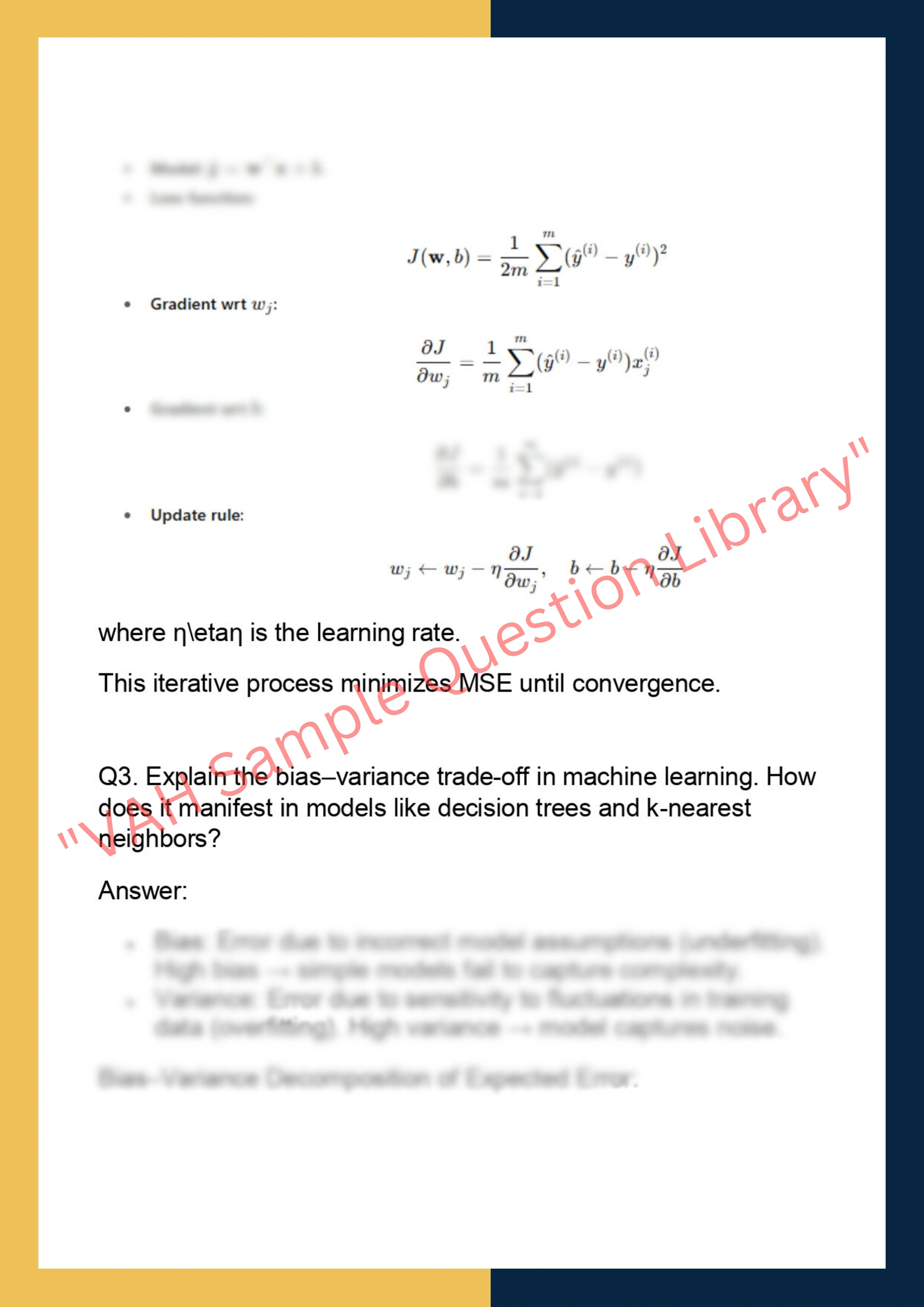 COMP7230 – Machine Learning: Principles and  Applications 2