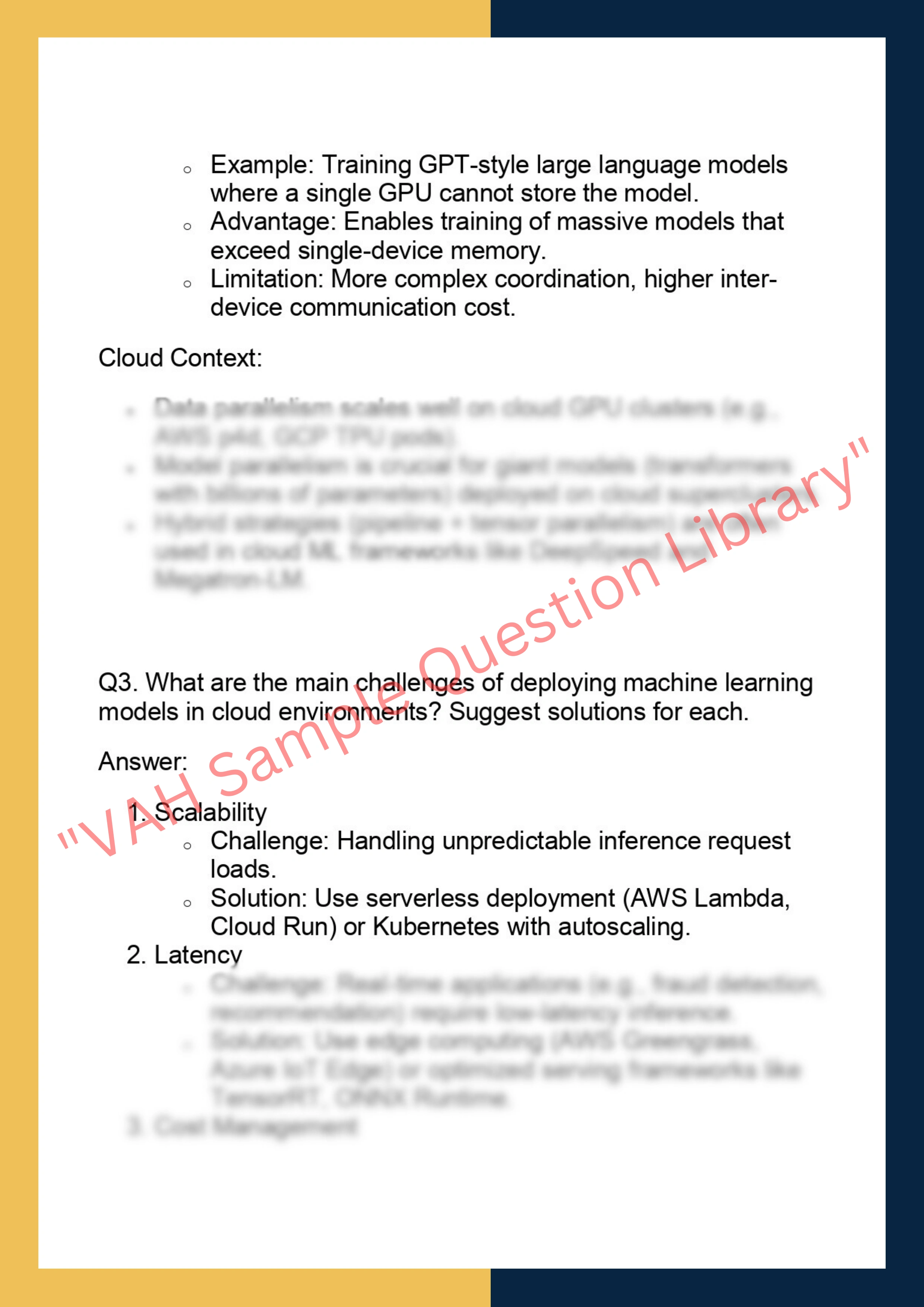 COMP5310 – Cloud Computing and Machine  Learning 2