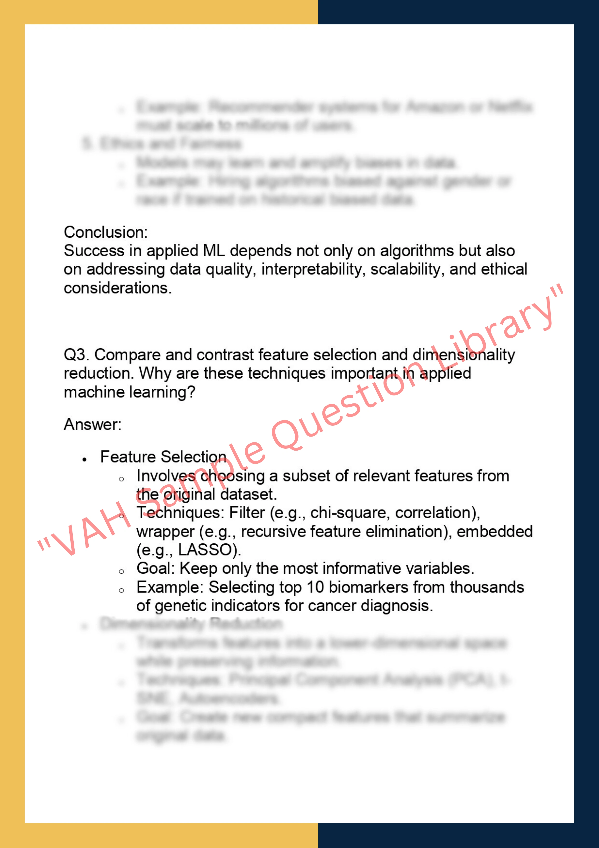 CSIT5120 – Applied Machine Learning 2