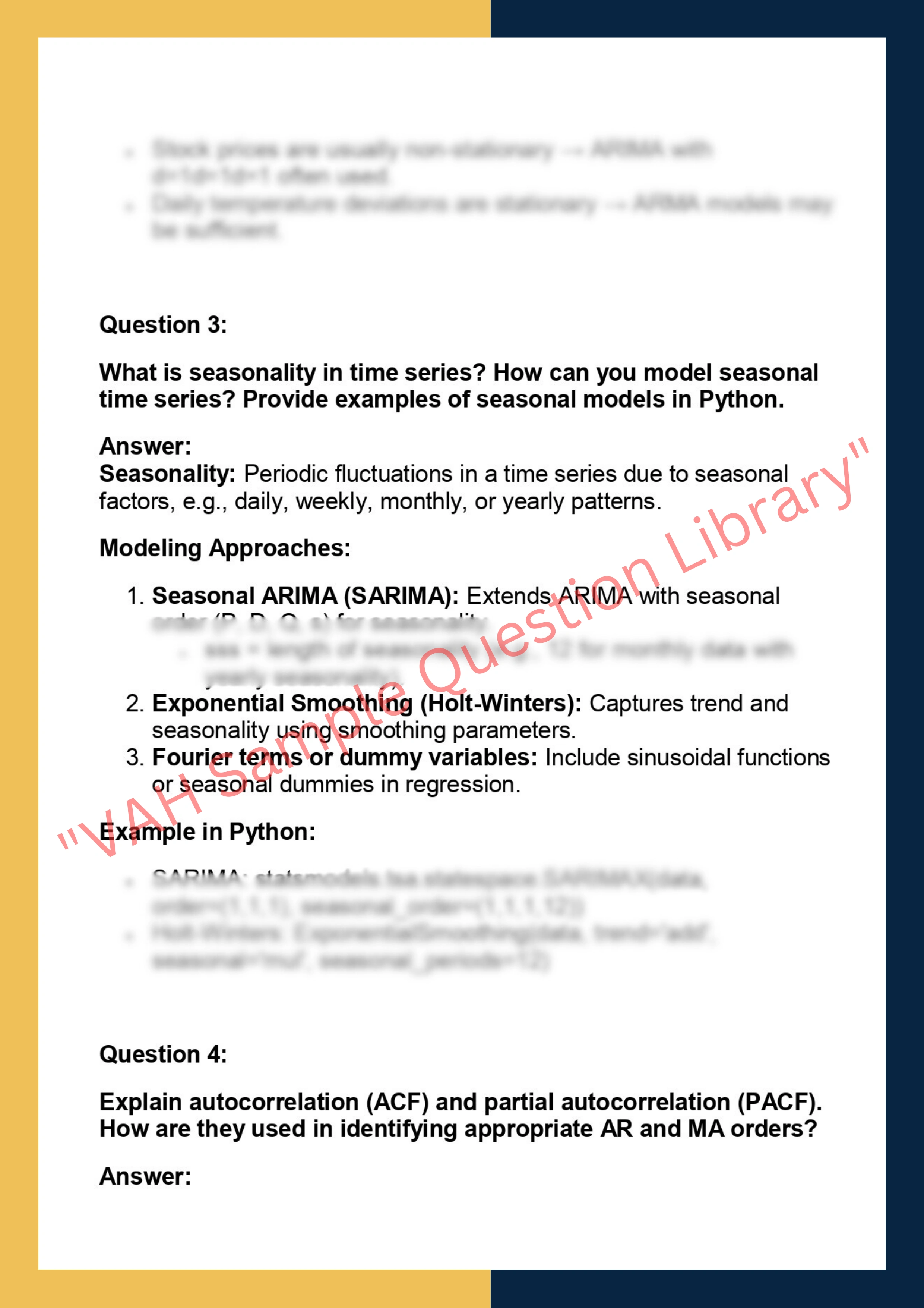 TS710 - Time Series Analysis with Python 2