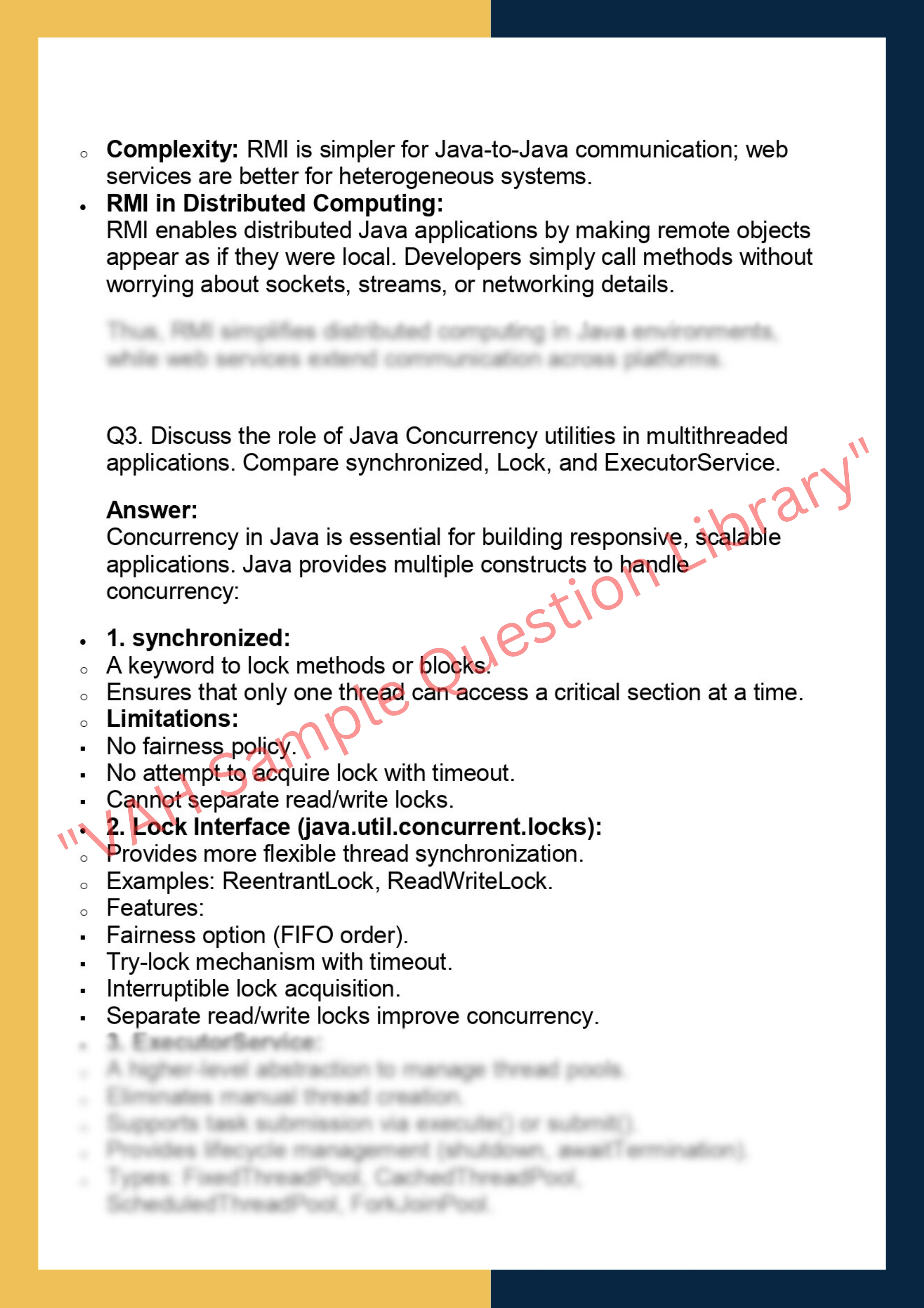 AJP601 – Advanced Java Programming 2