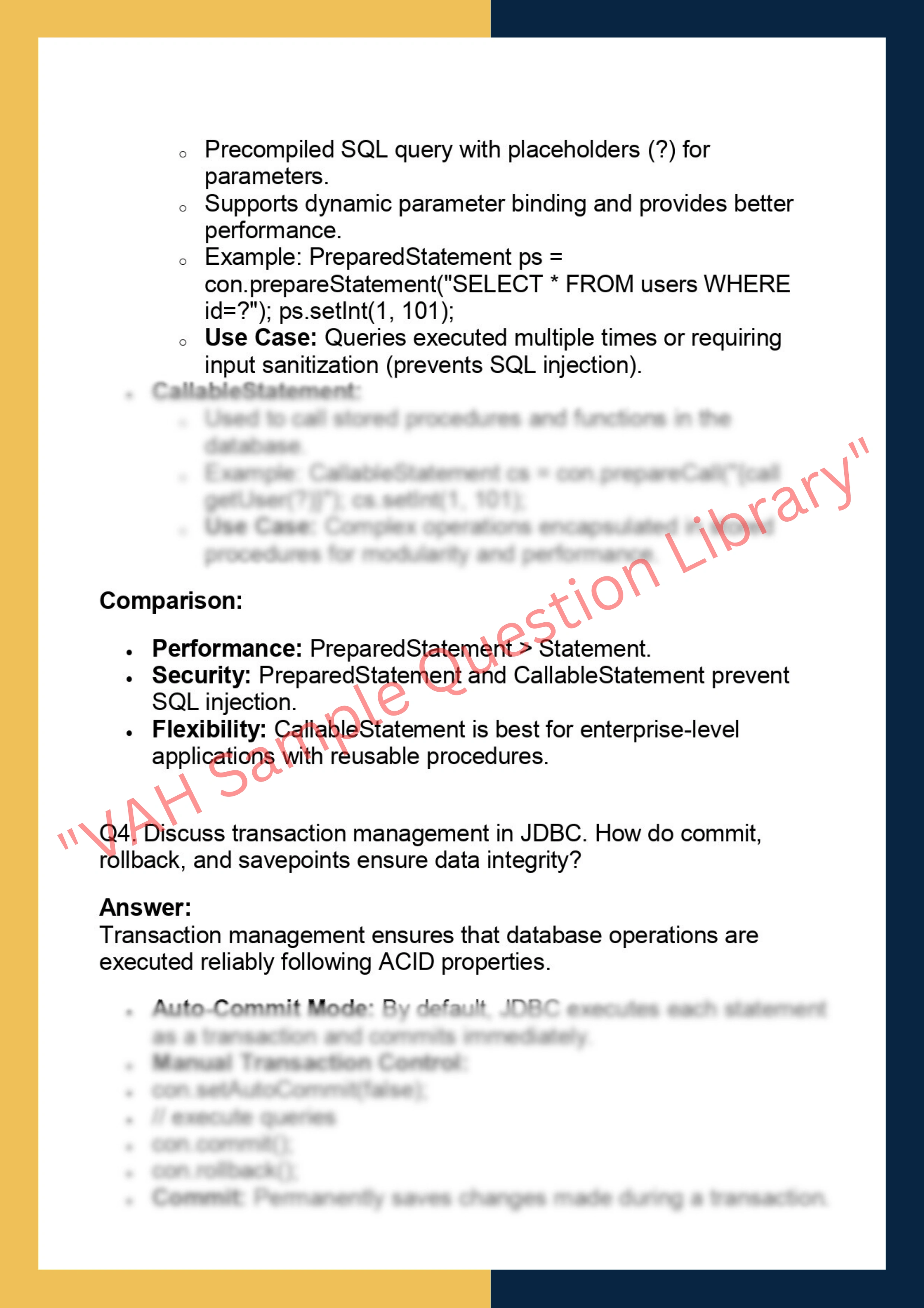 DBJ608 – Database Systems & JDBC 2