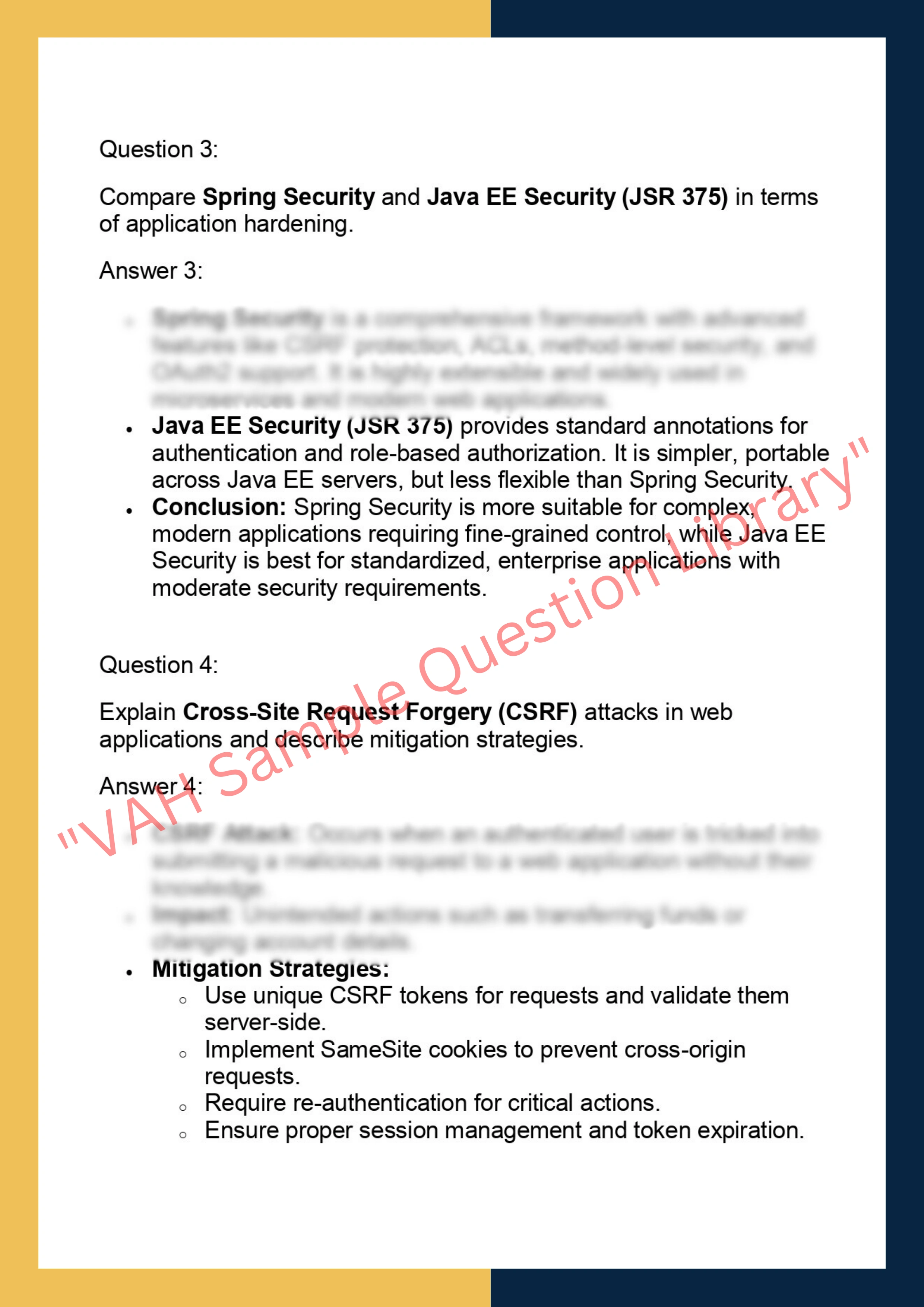 WSJ629 – Web Security & Java Application  Hardening 2