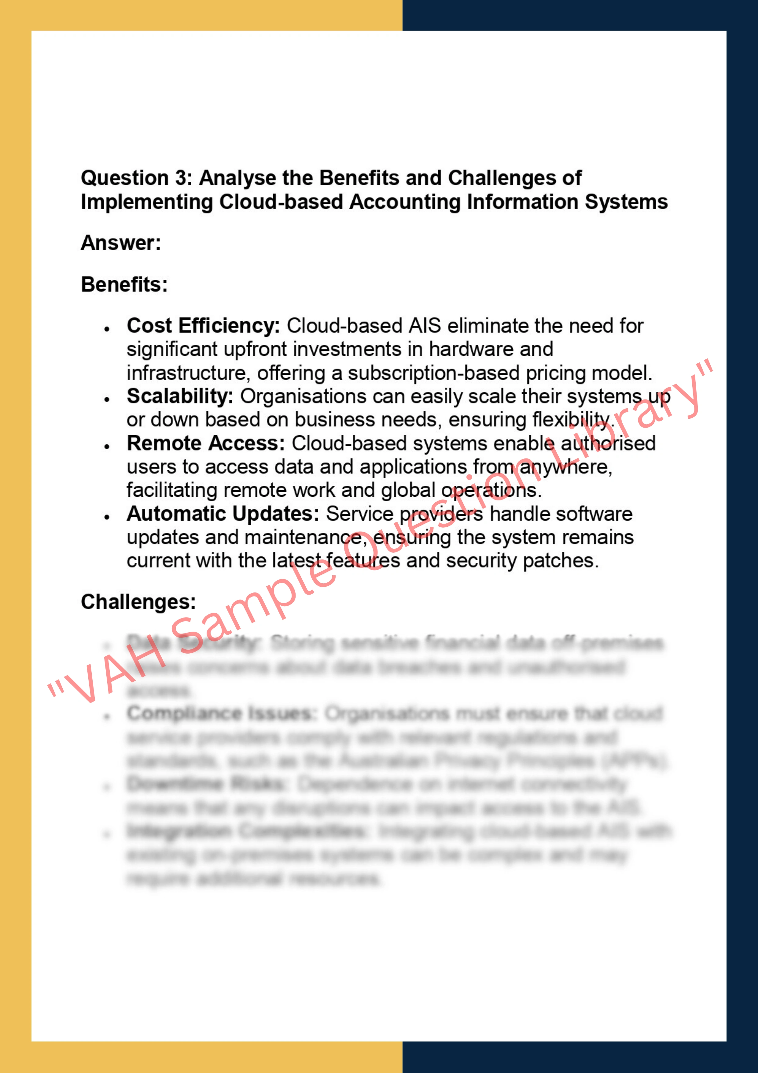 7150AFE - Accounting Information Systems 2