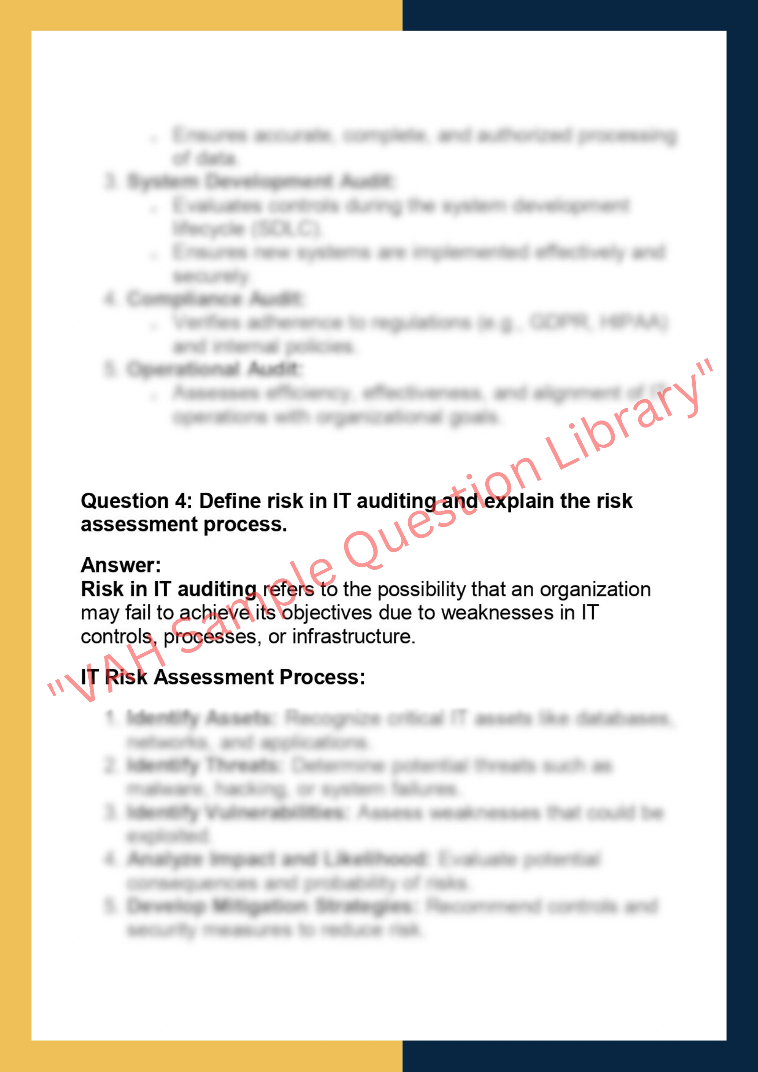 ACG6625 - Information Technology Audit 2