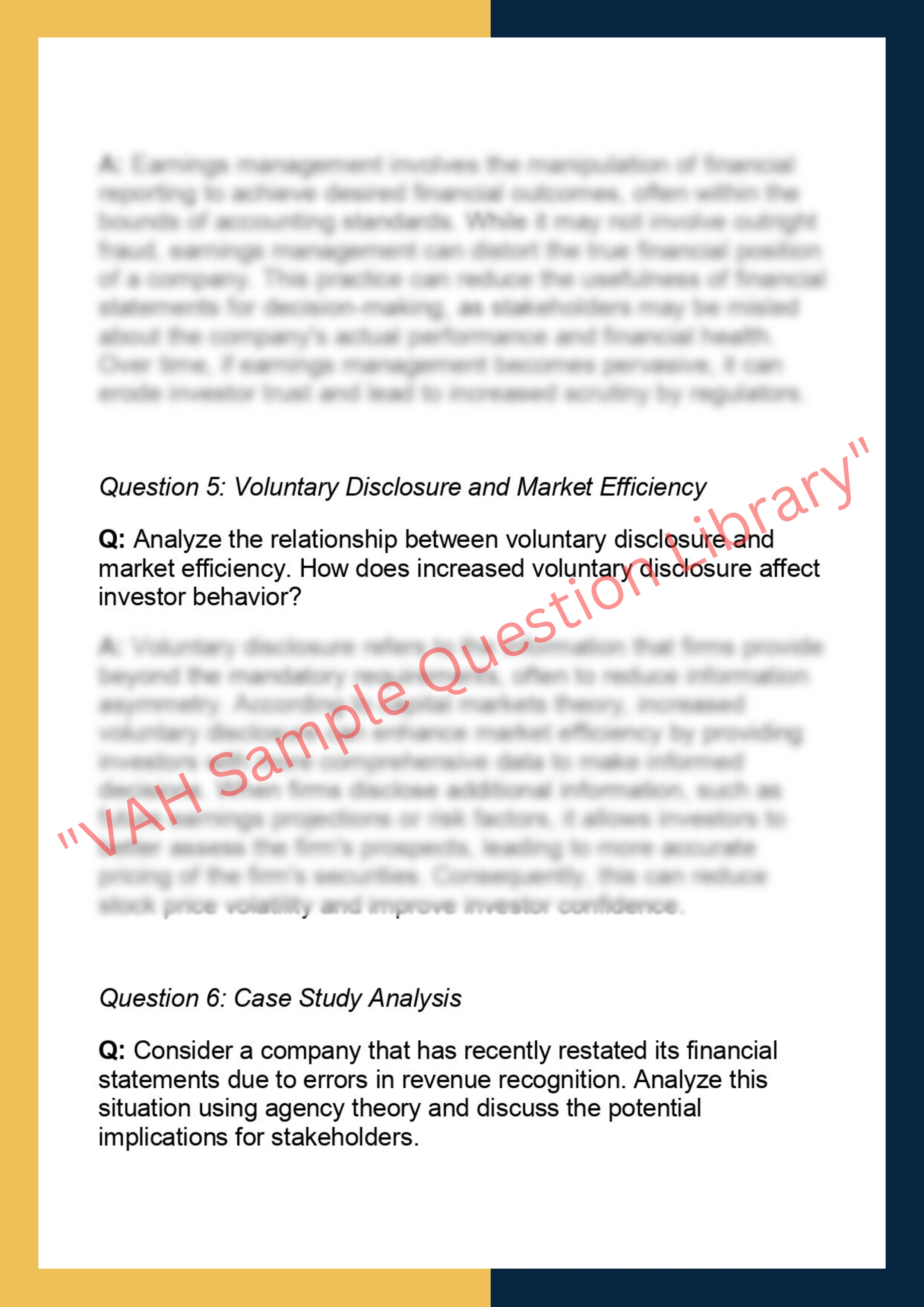 ACCT90013 - Financial Accounting Theory &  Practice 2