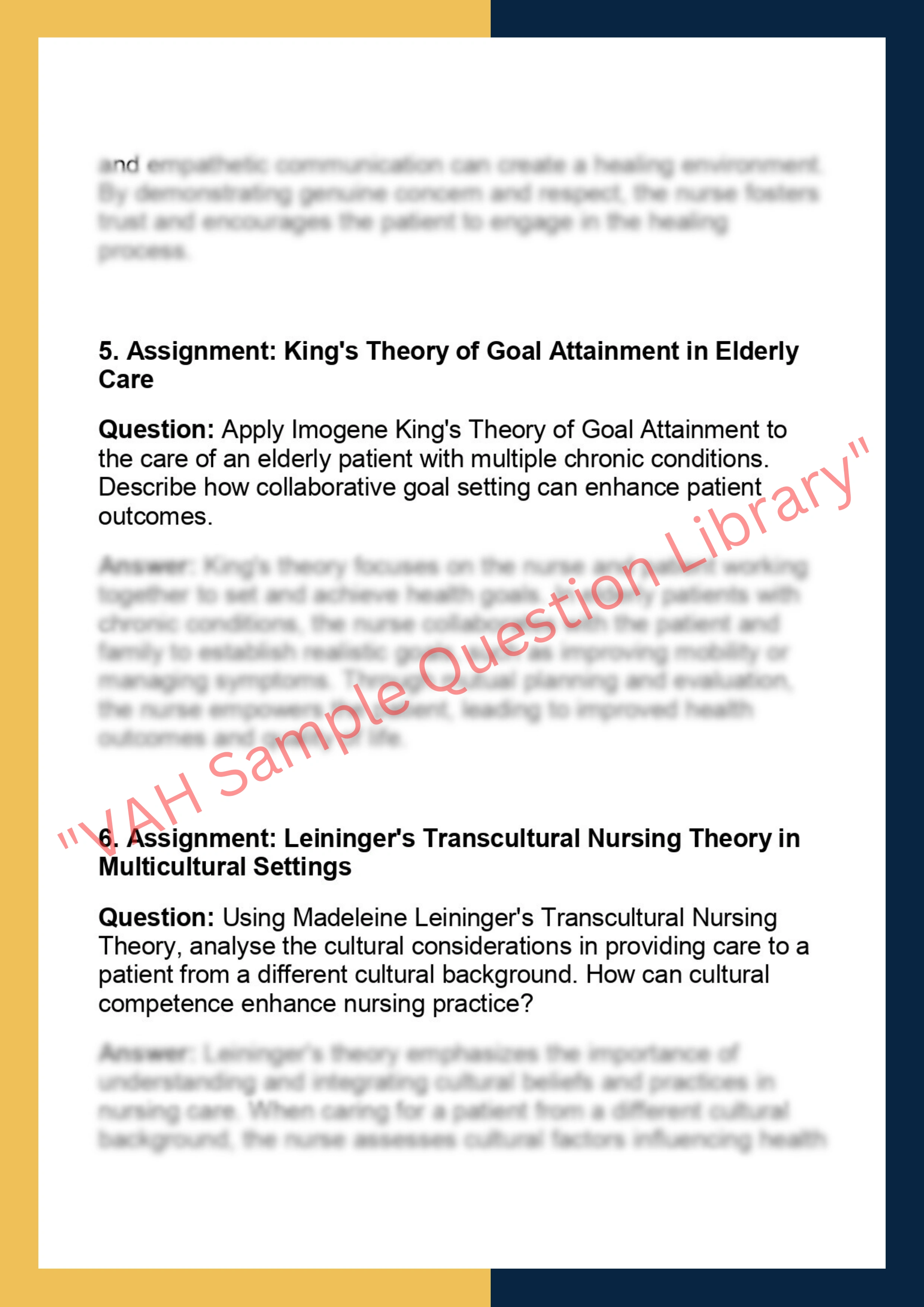 NURS 200A – Nursing Theory and Practice 2