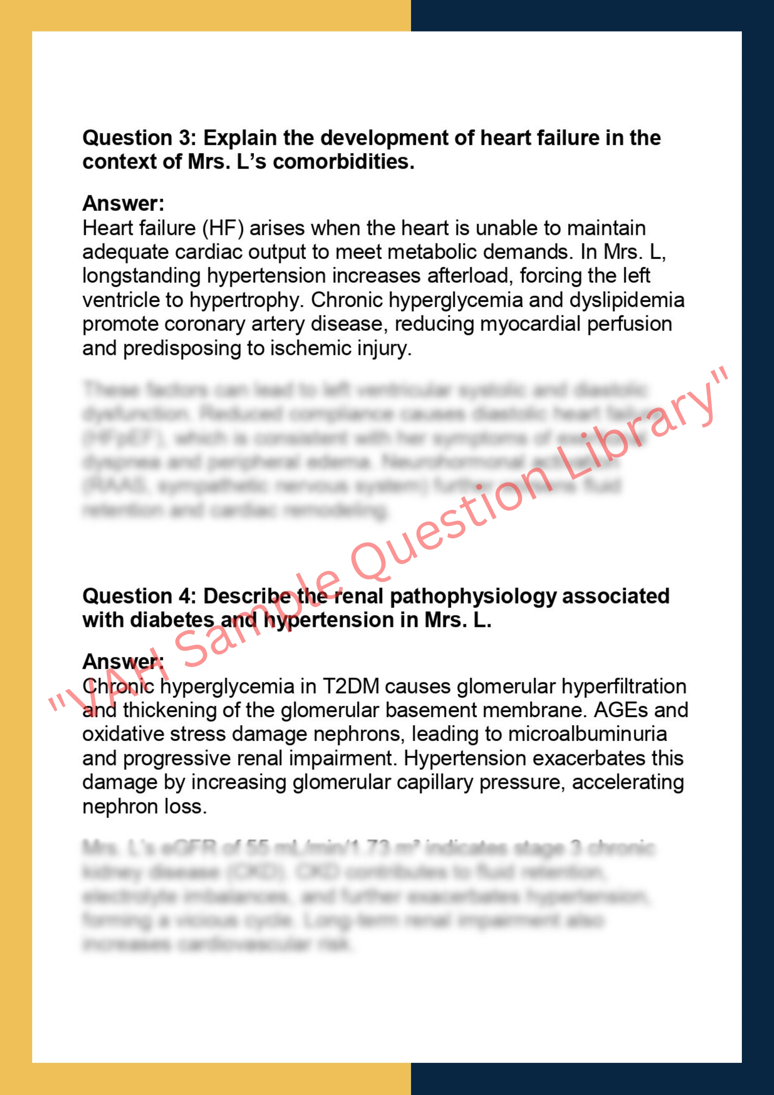 NURS 531 – Pathophysiology for Advanced  Practice Nursing 2
