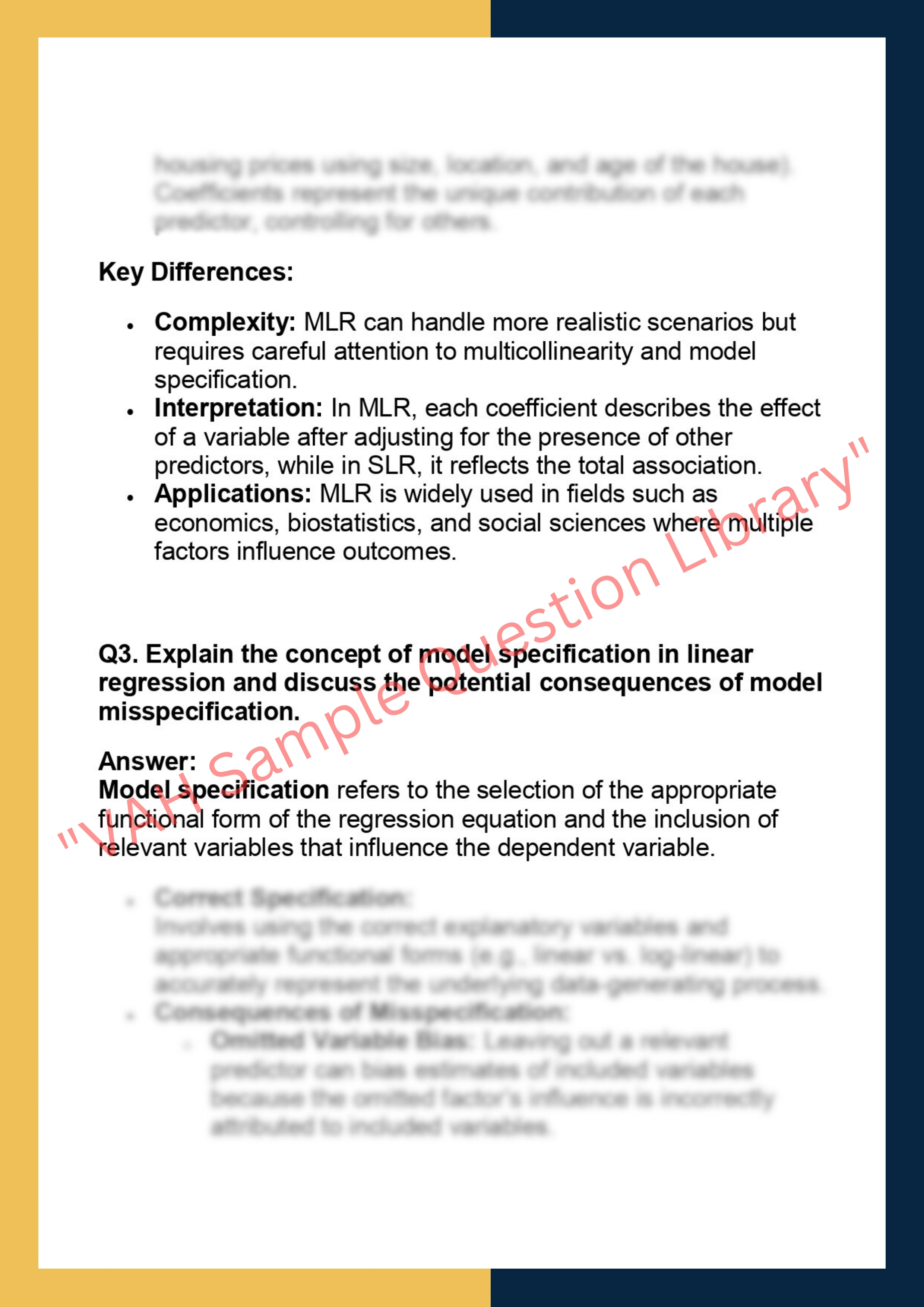 STA 530 – Linear Models & Regression 2