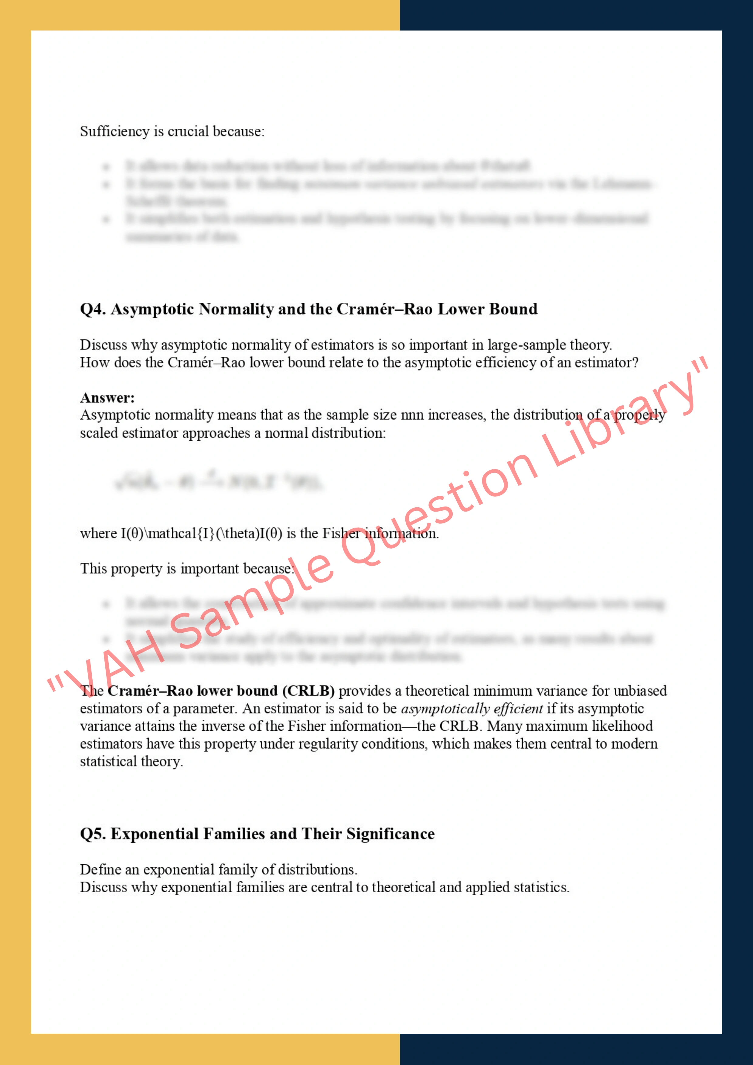 STAT 602 –  Statistical Theory II 2
