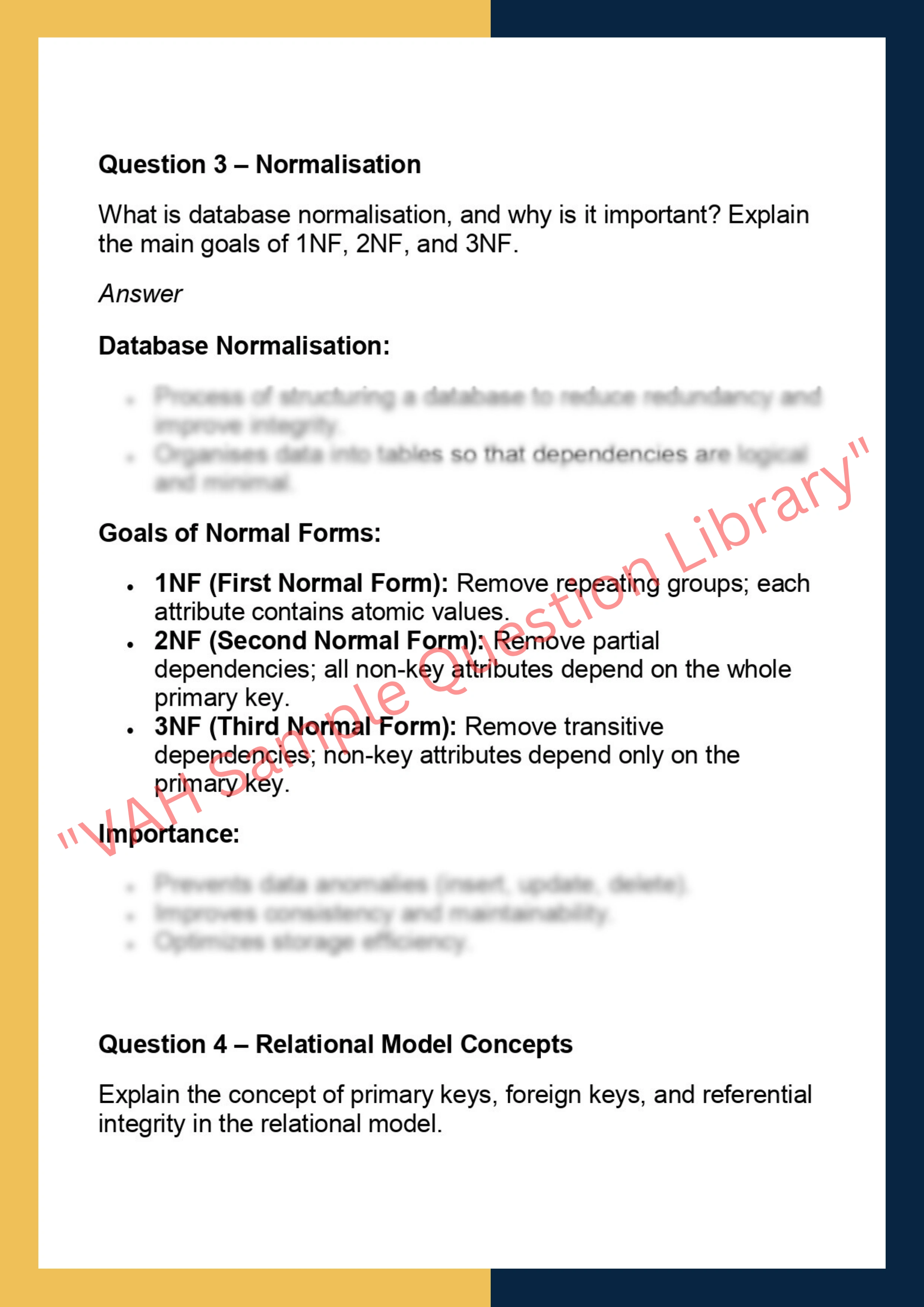 COMP9311  – Database Systems 2