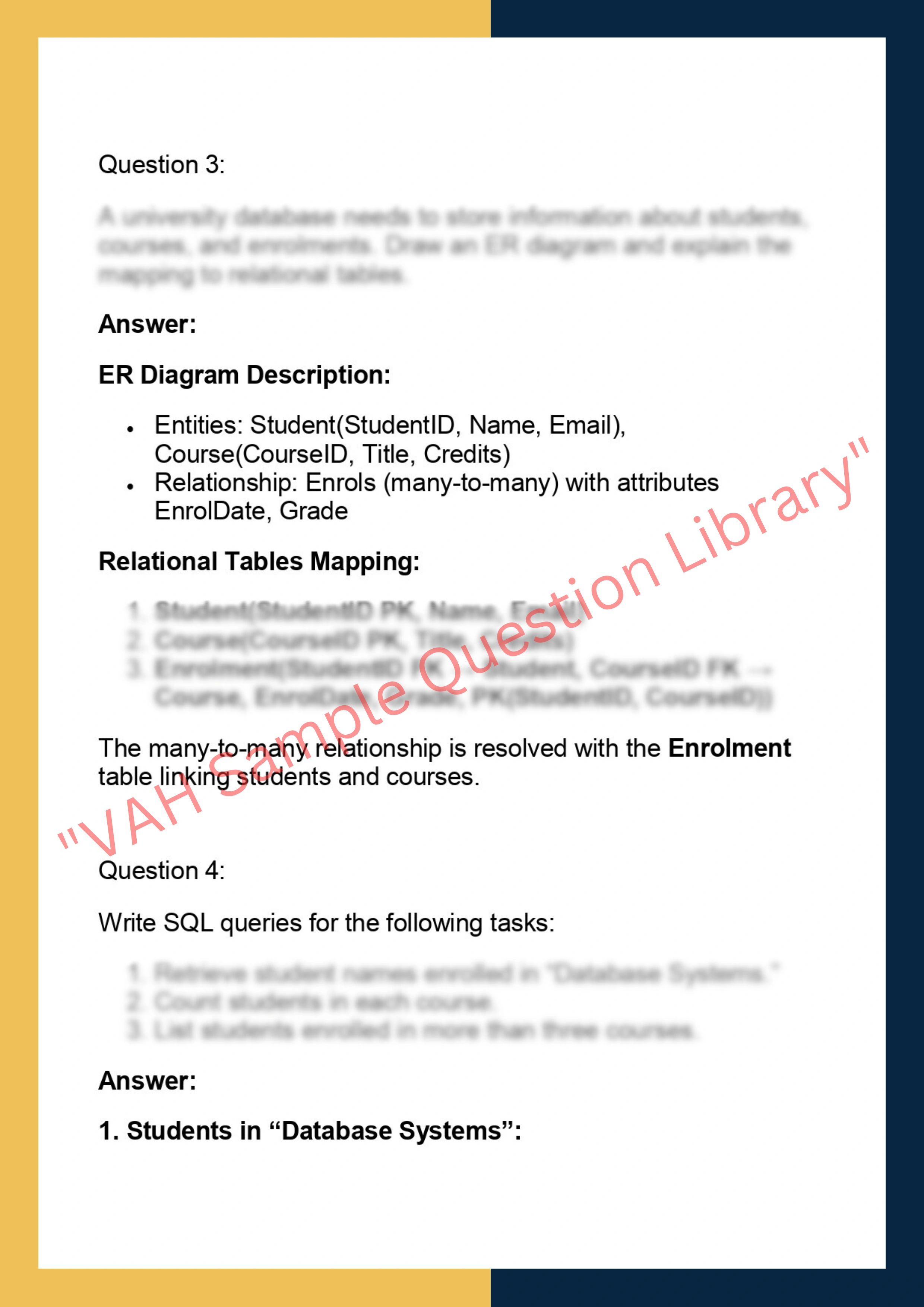 INFS2200 – Relational Database Systems 2