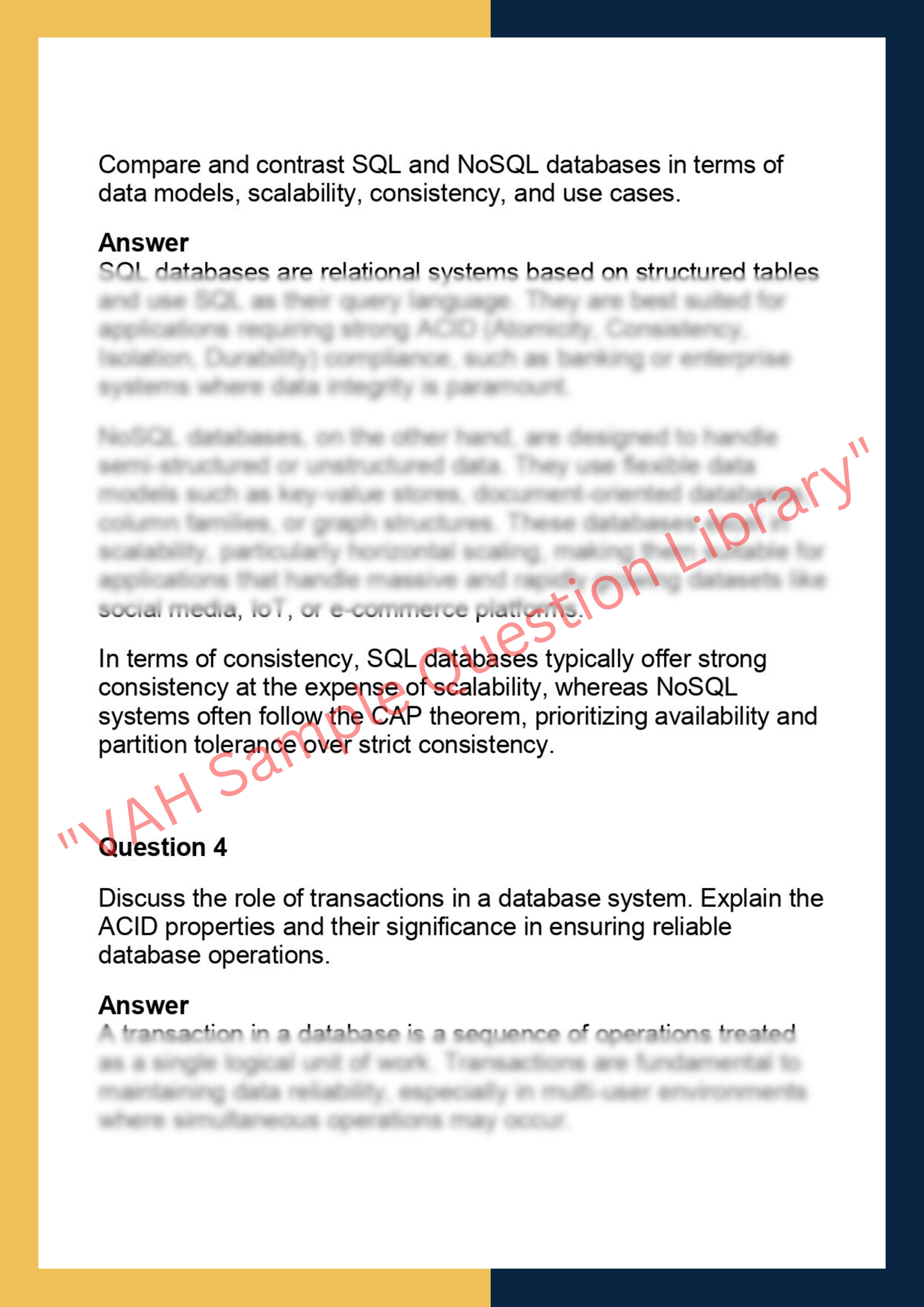 COM2008 –  Database Systems 2