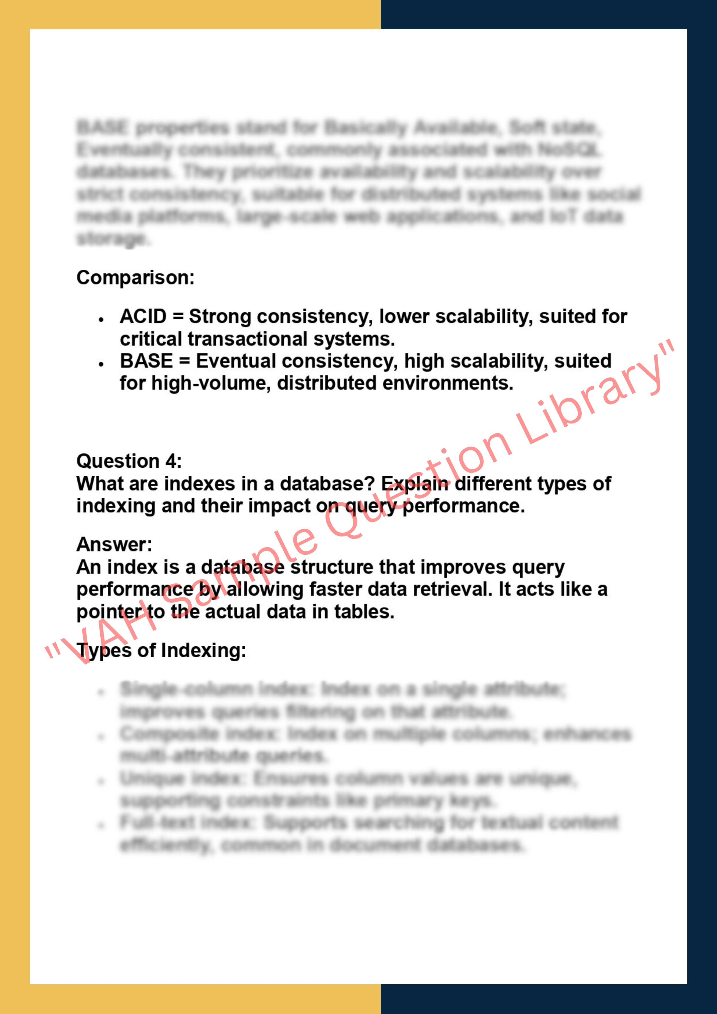 BCS-053 – Database Management Systems 2