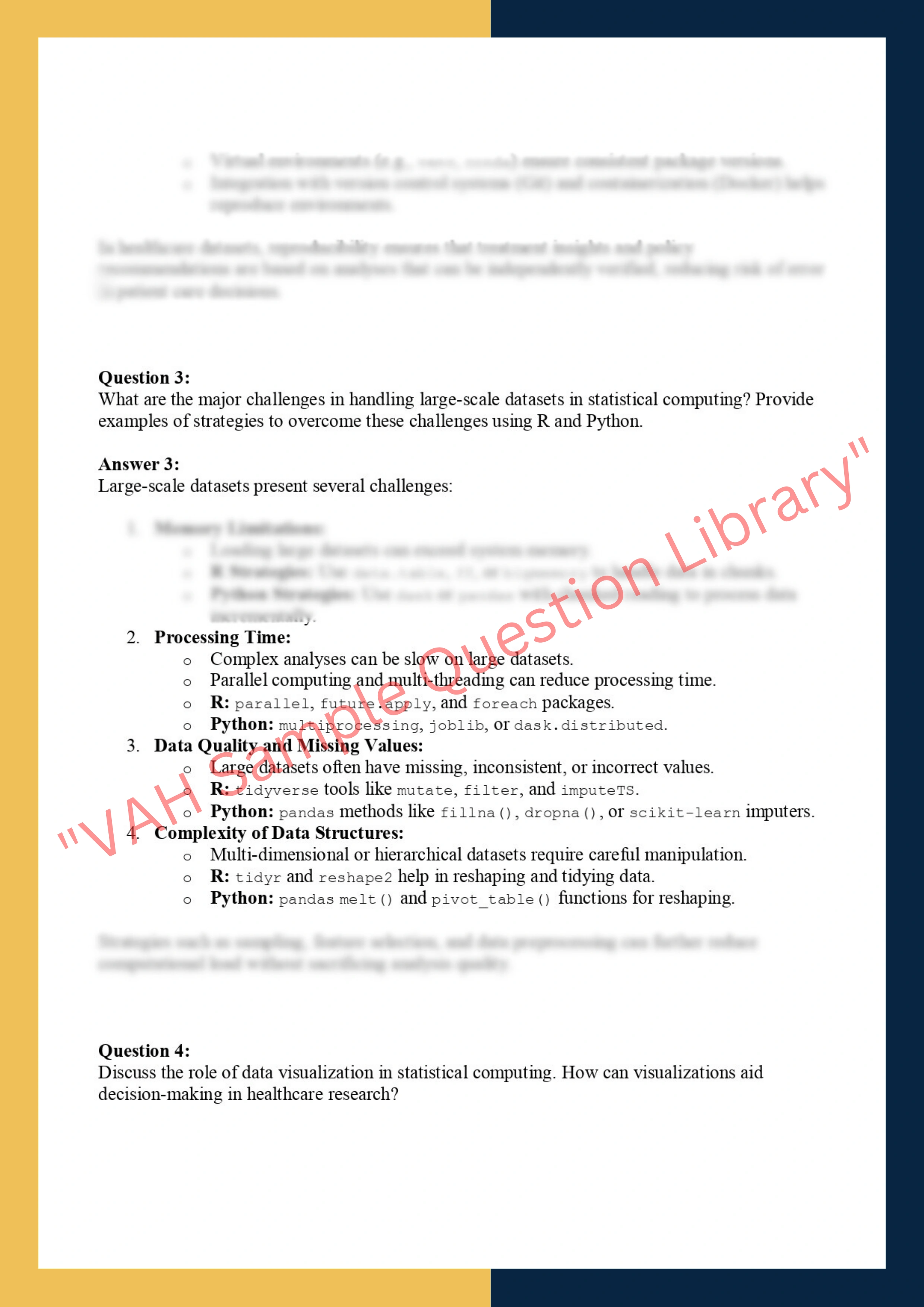 550 – Statistical Computing with R &  Python 2