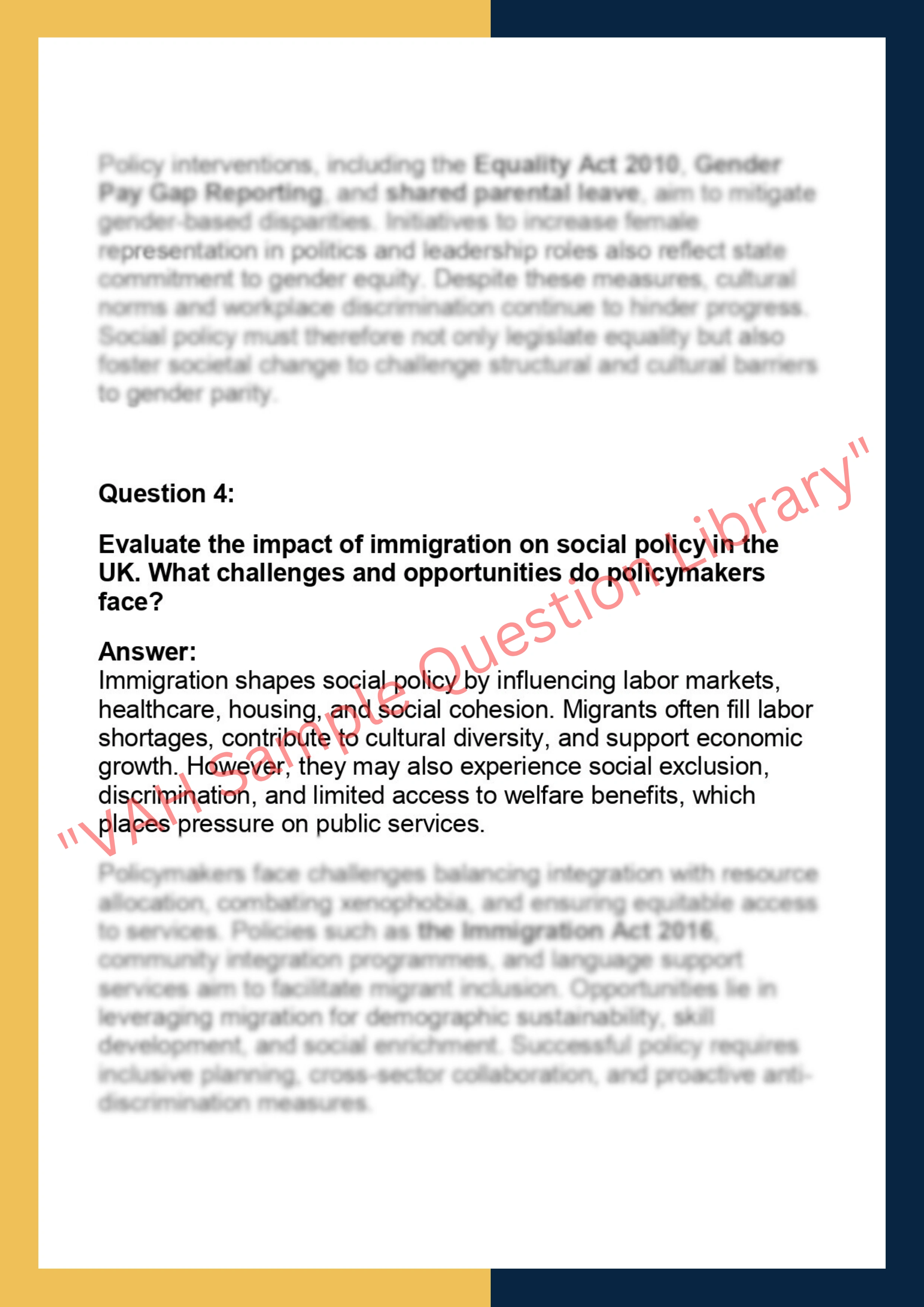 SOC201 –  Social Issues and Policies 2