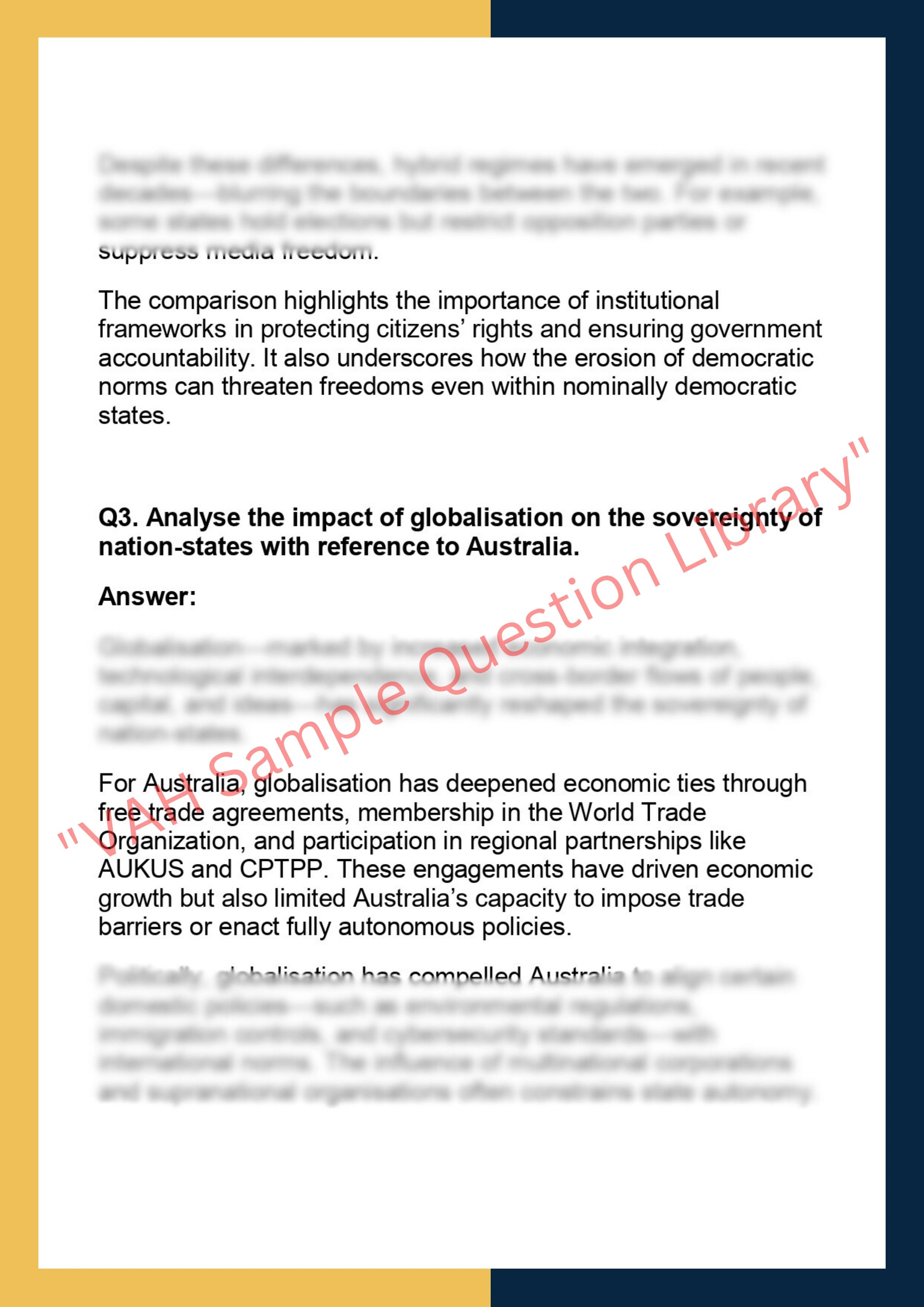 POL101 –  Political Science 2