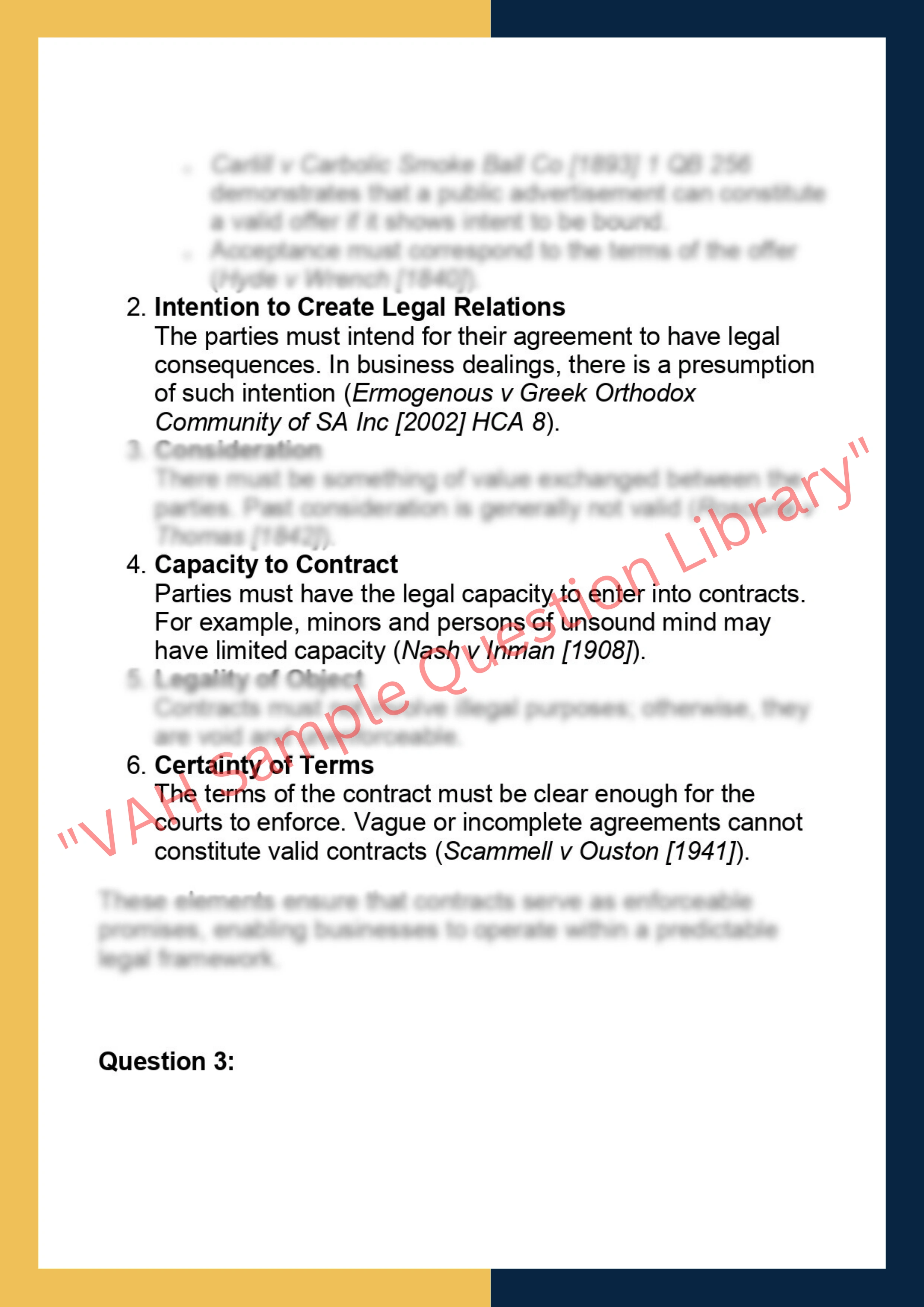 LAW201 – Business Law Assignment 2