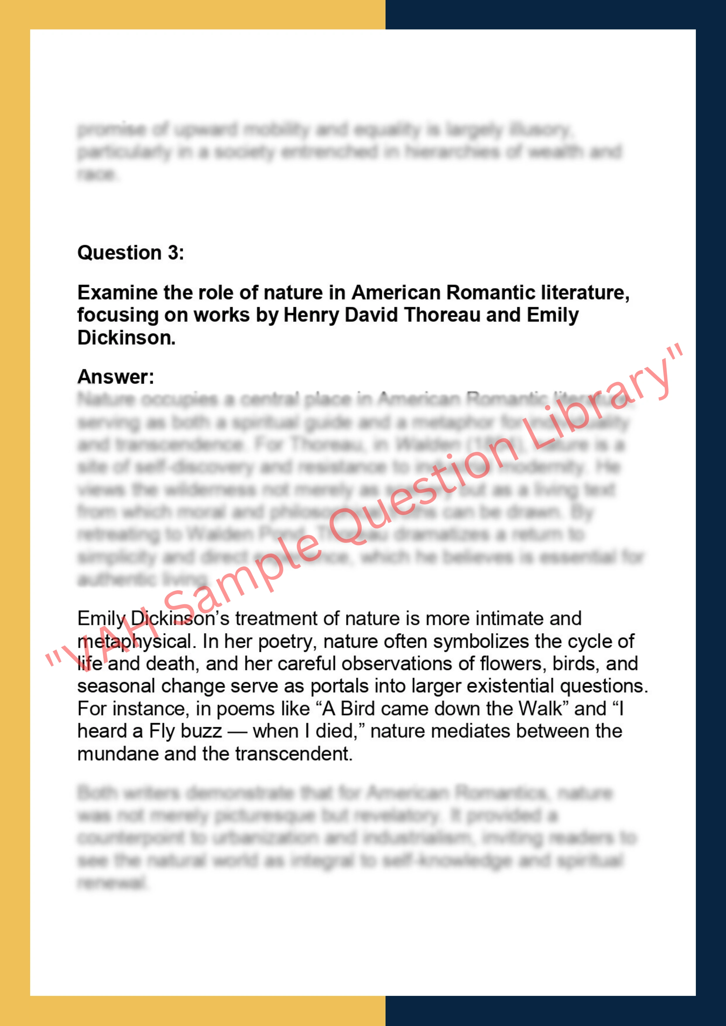 LIT101 – English  Literature 2