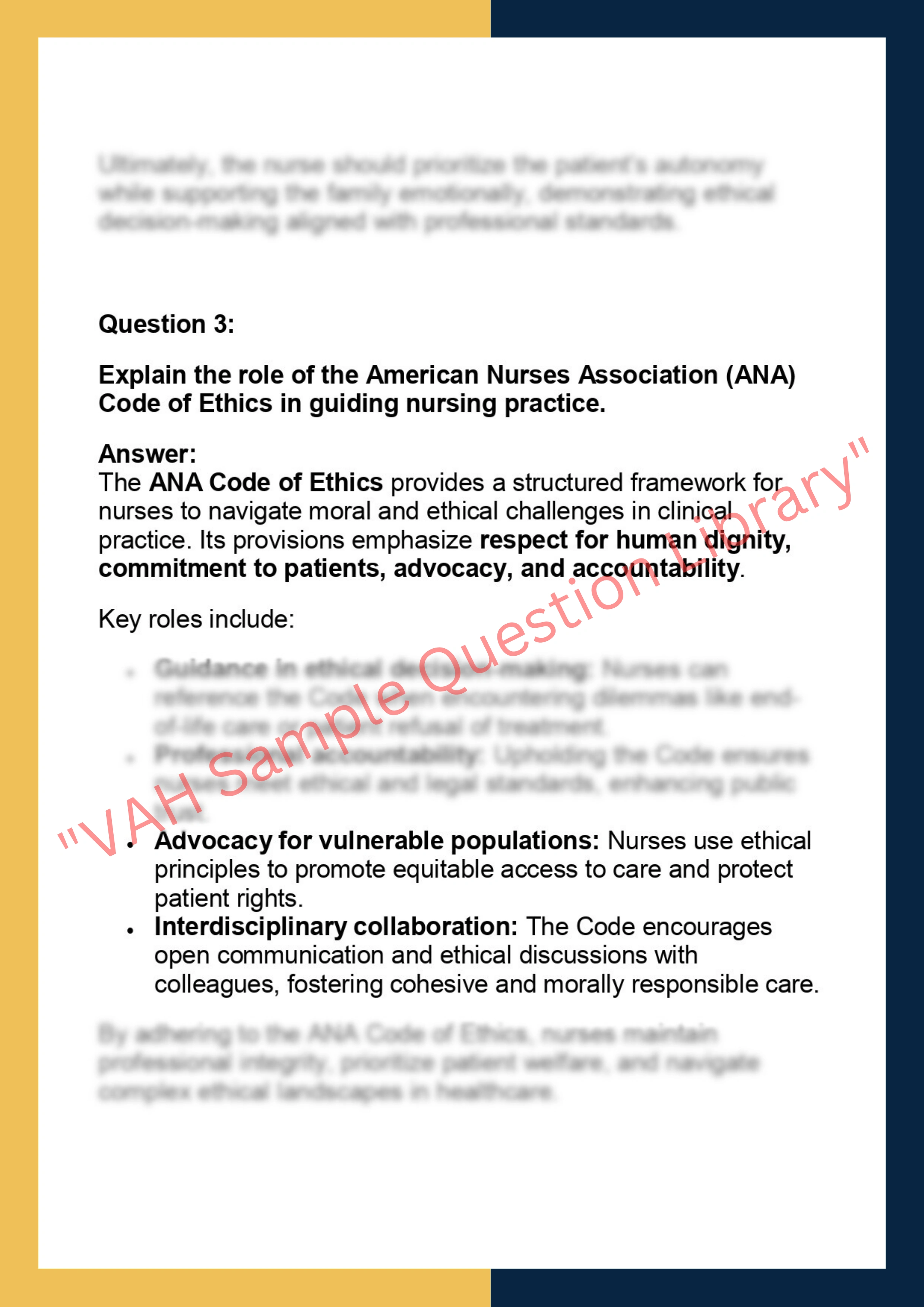 NUR201 – Nursing Ethics assignments 2