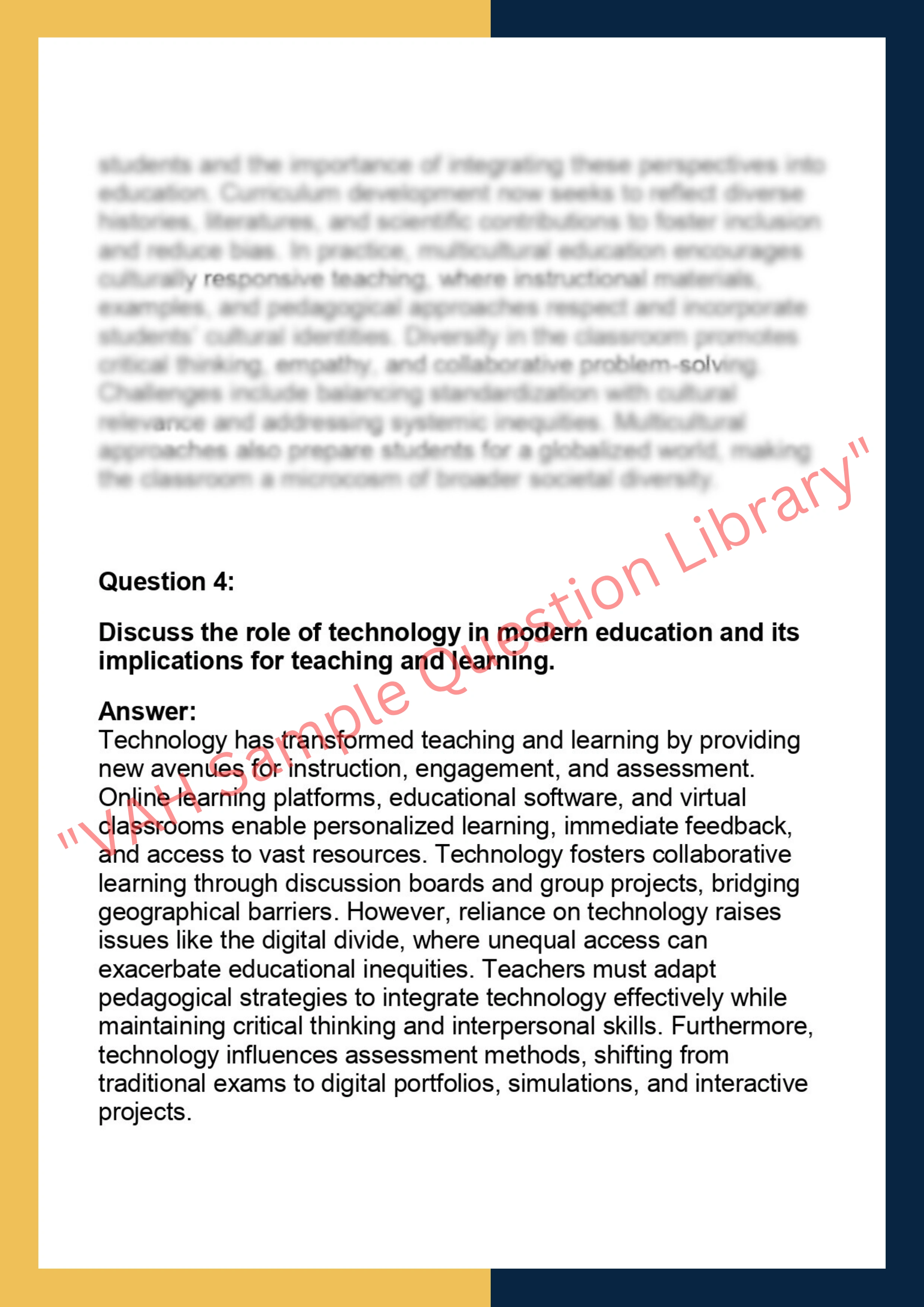 EDU101 – Foundations of Education  assignments 2