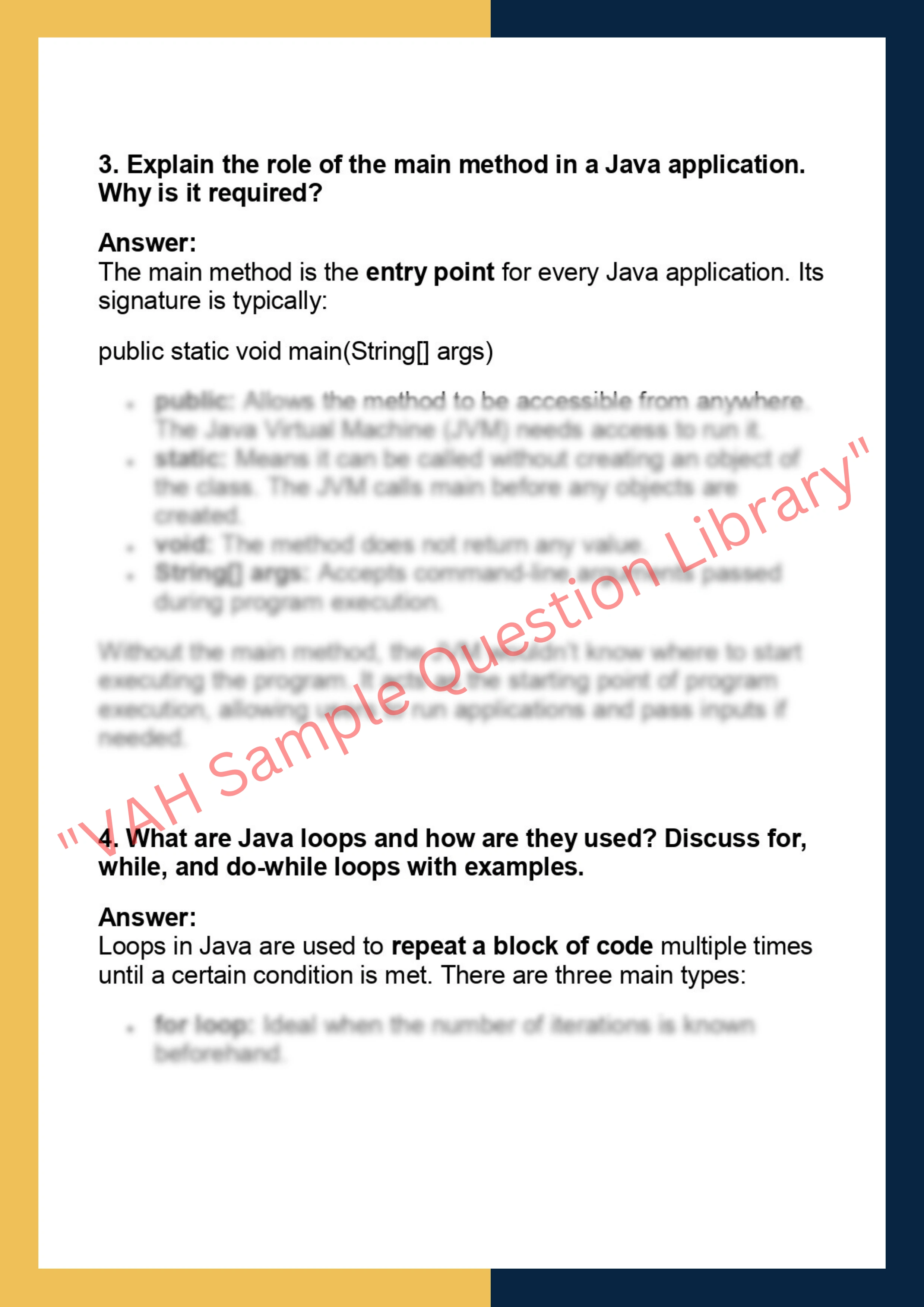 CS104 – Java Programming Basics 2