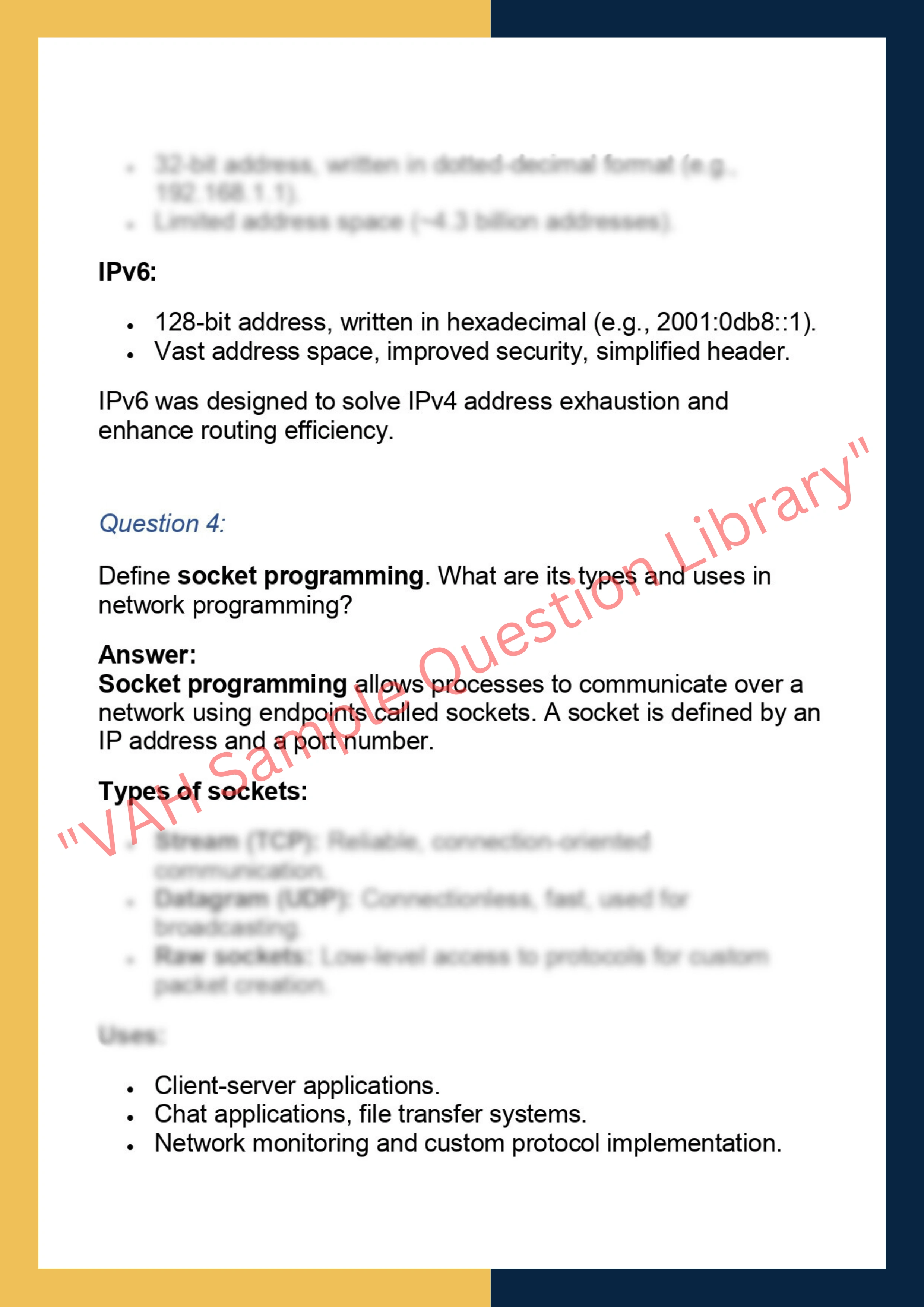 CS304 –  Computer Networks Programming 2