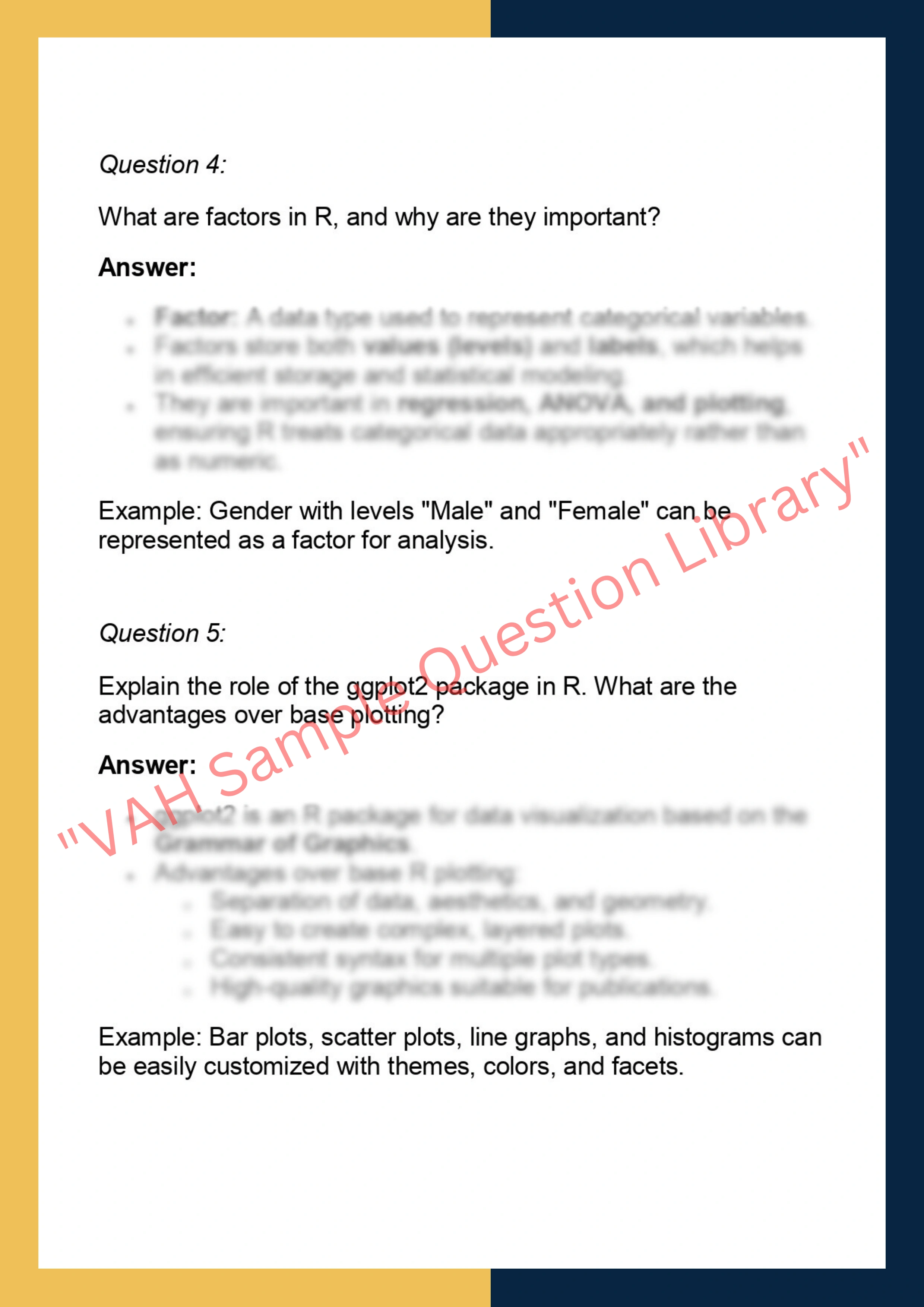 CS307 –  Programming with R 2