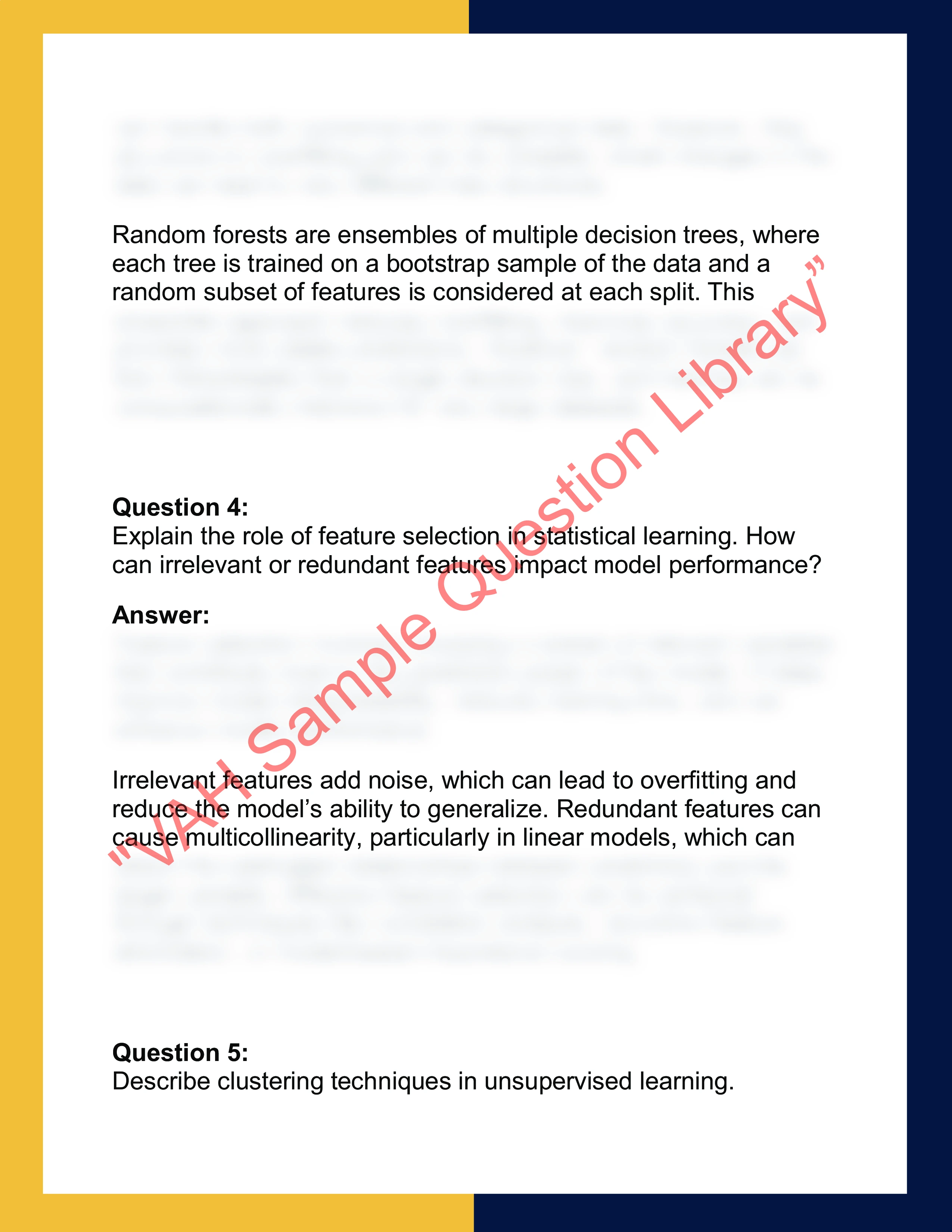 STAT5005 - Statistical Learning & Data  Mining 2