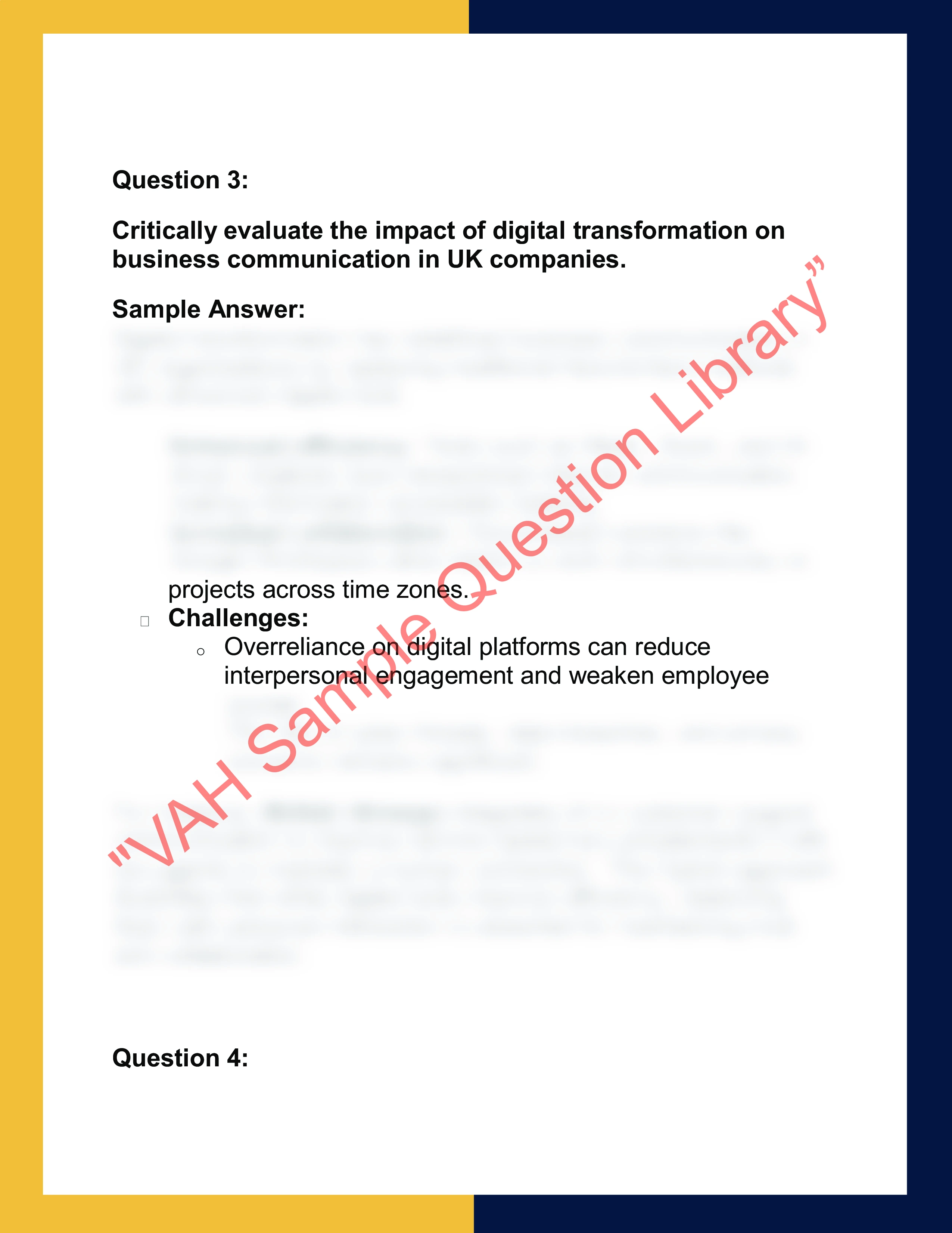 BUS101 – Business Communication  Report 2