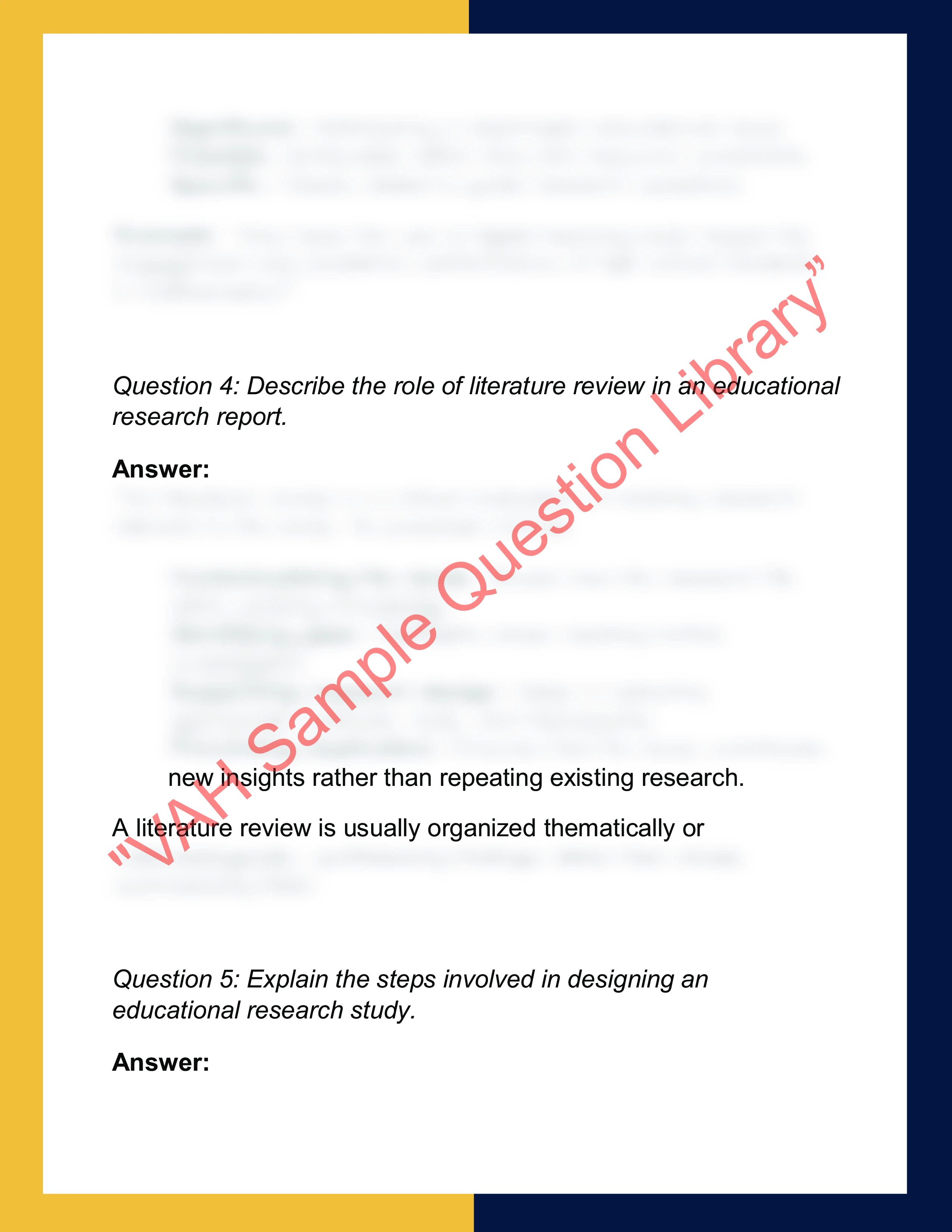 EDU201 – Educational Research  Report 2