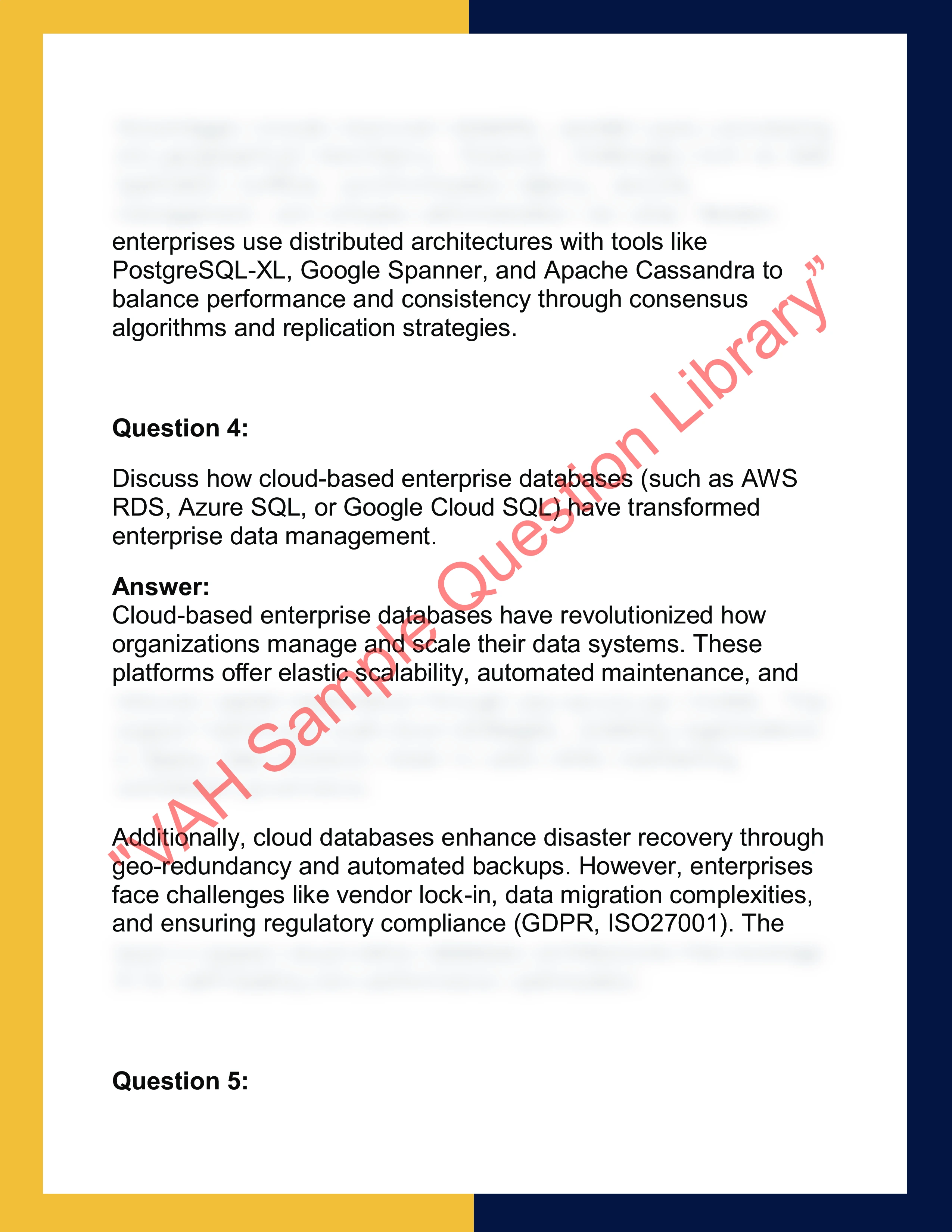 INFO620 – Enterprise Database Systems 2