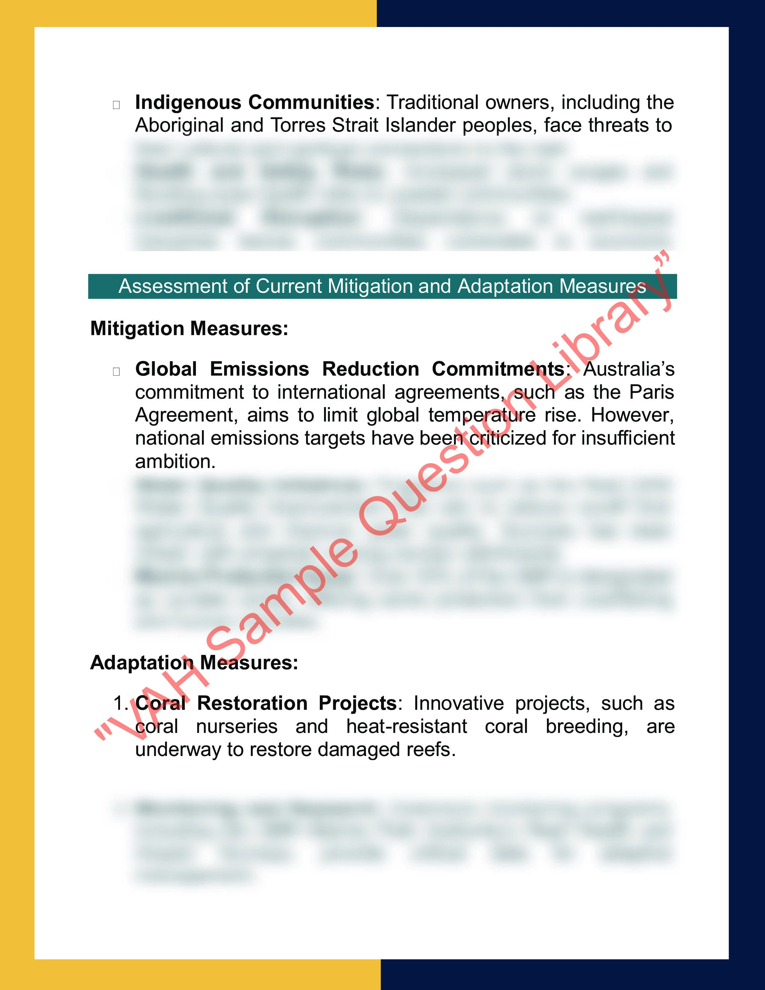 Assignment sample solution of GEO912 - Climate Change and Environmental Management 2